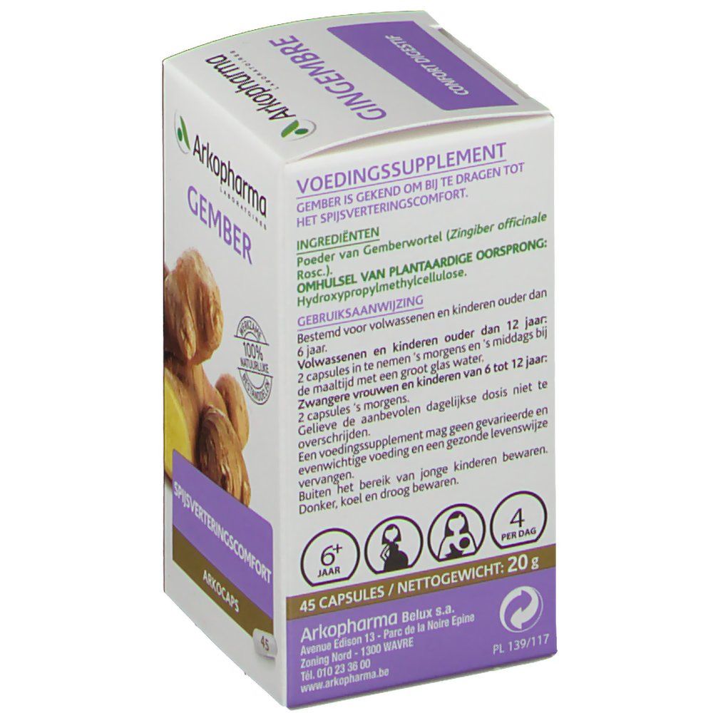 Arkogelules Gingembre Vegetal