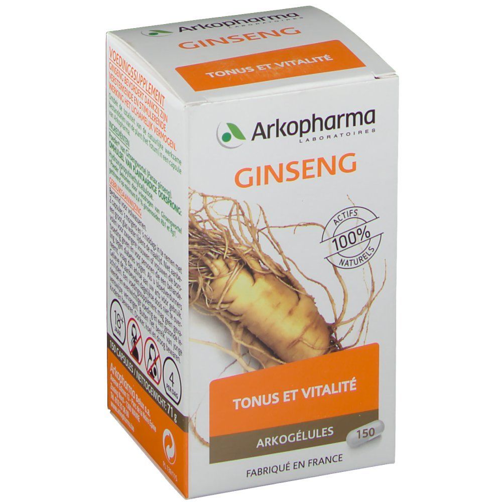 Arkopharma Arkogélules® Ginseng Végétal Tonus et Vitalité