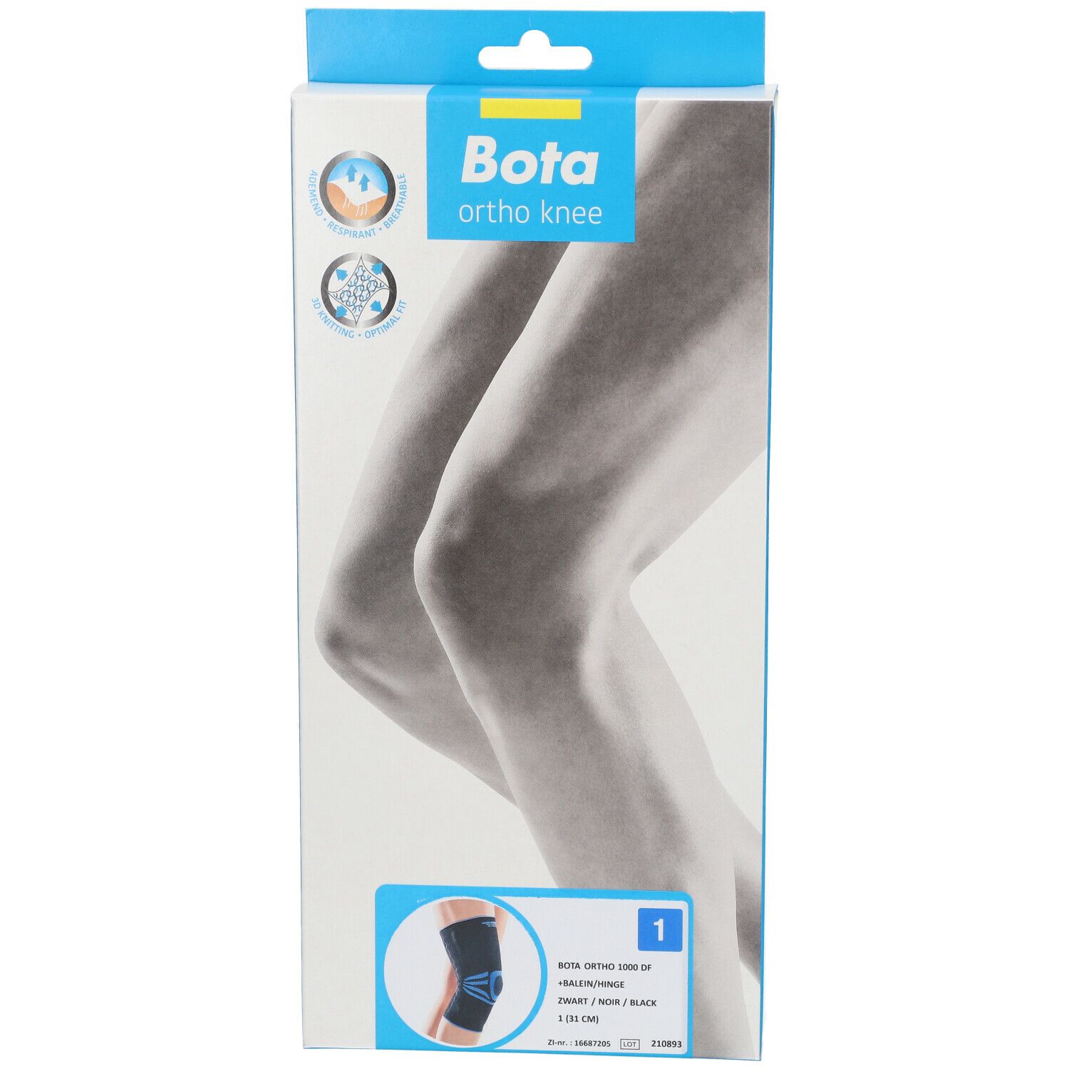 Bota Ortho DF 1000 + Baleine Noir Taille 1