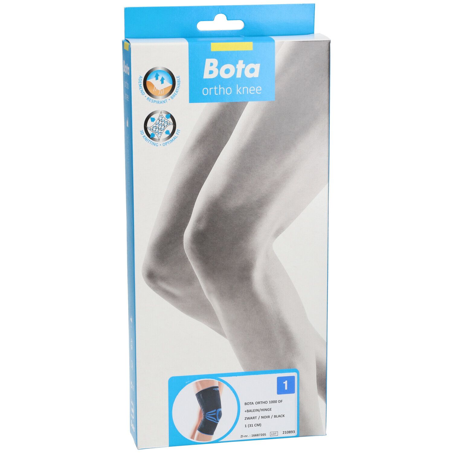 Bota Ortho DF 1000 + Baleine Noir Taille 1