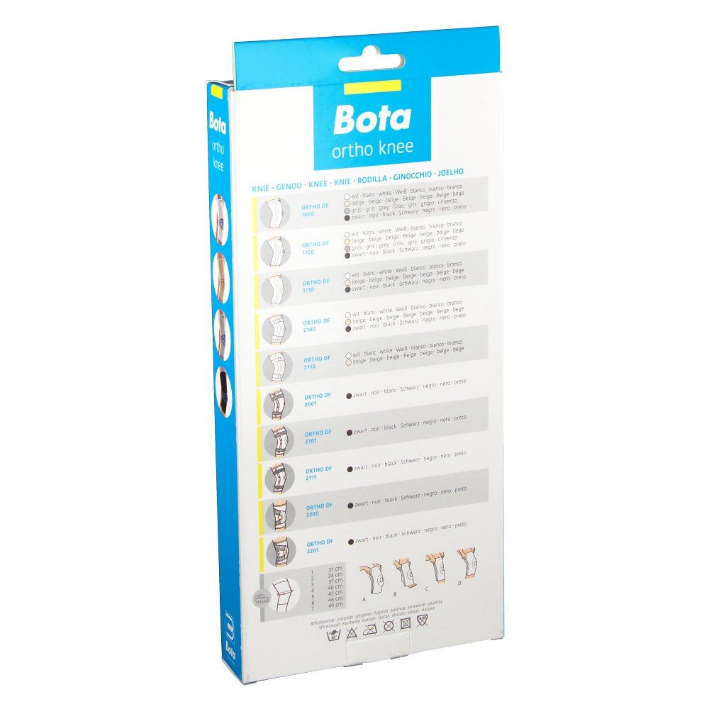Bota Ortho DF 1000 Bandage pour genou Noir Taille 3