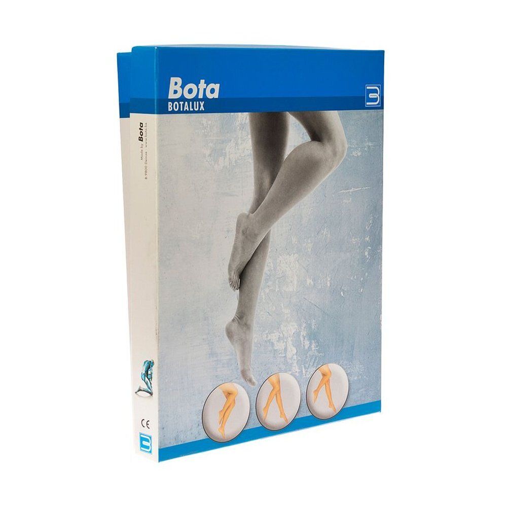 Emballage de Botalux 140 Short Socking Nero N3. Vue de face avec illustration de jambe et image du produit.
