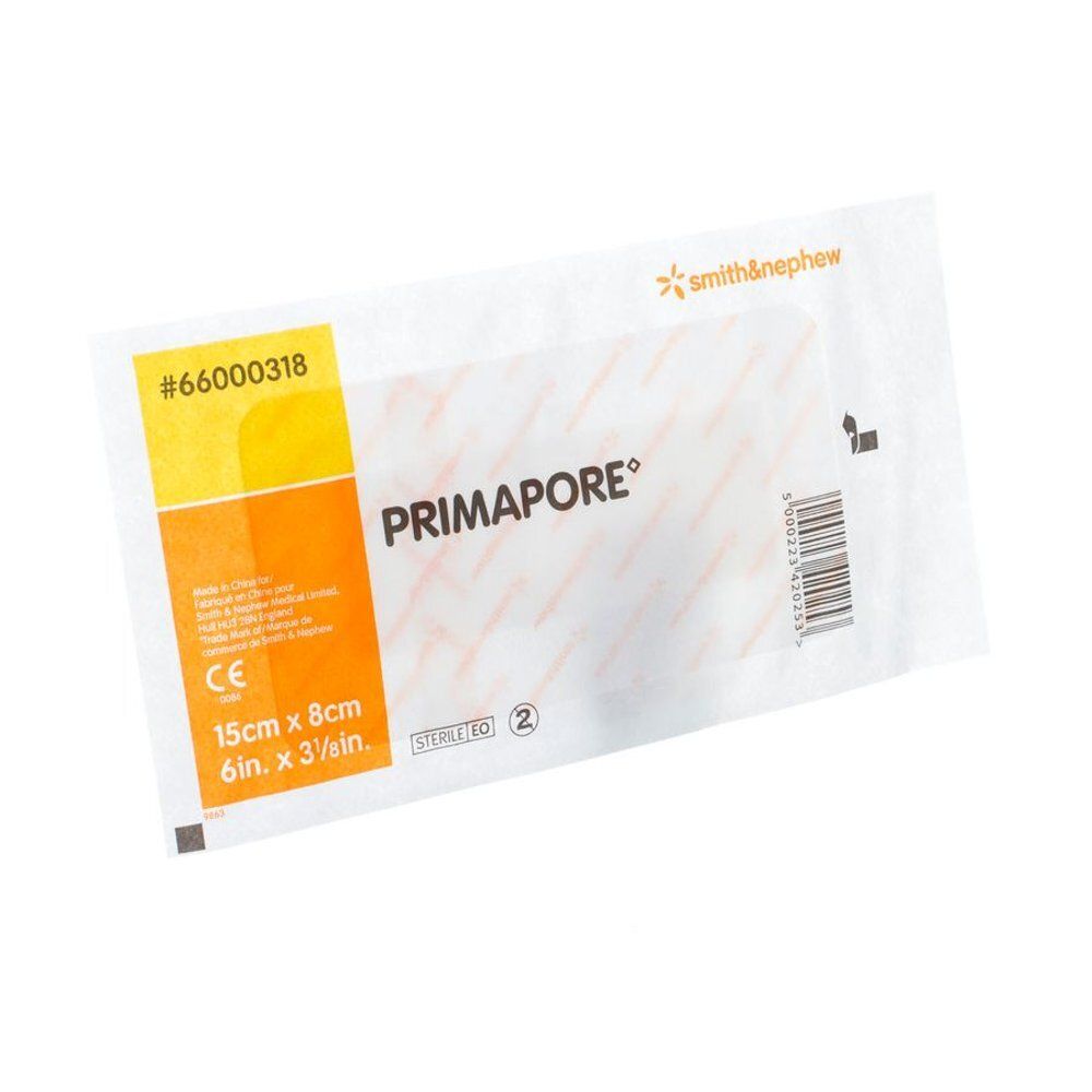 Pansement Primapore 15cm x 8cm, stérile, Smith & Nephew.