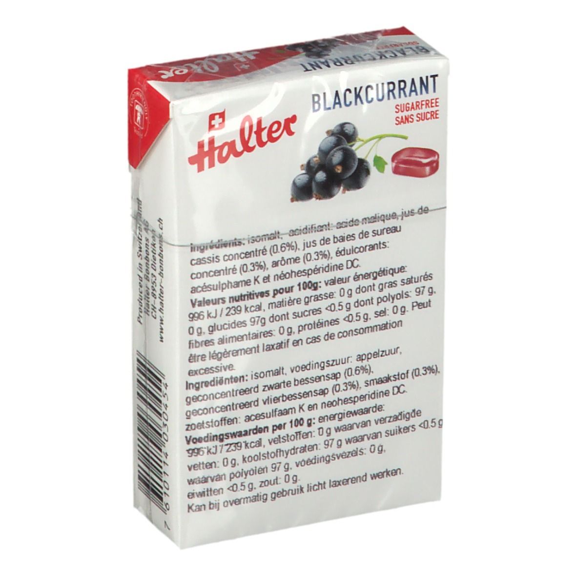 Halter Cassis sans sucre