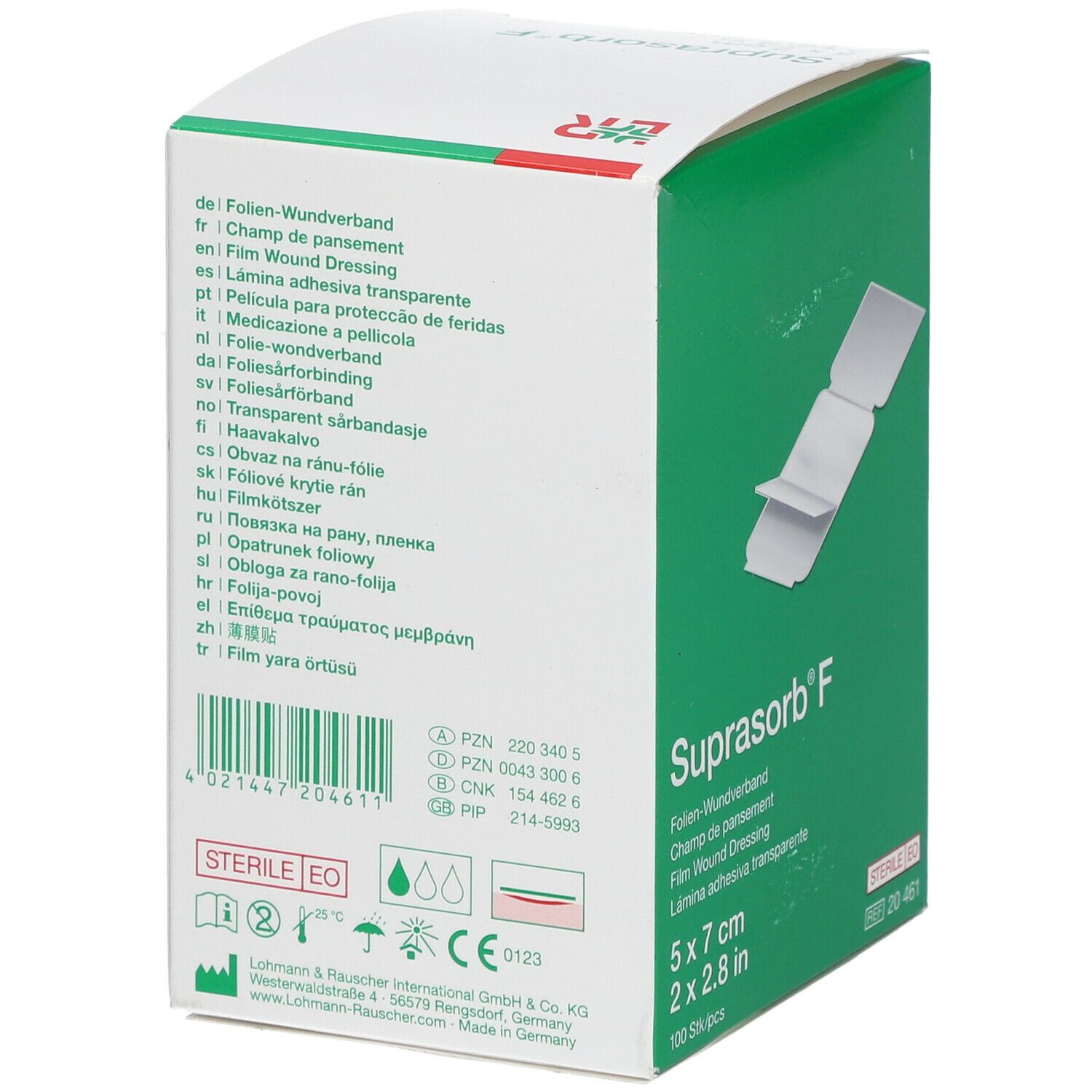 Suprasorb® F Pansement film Stérile 5 x 7cm