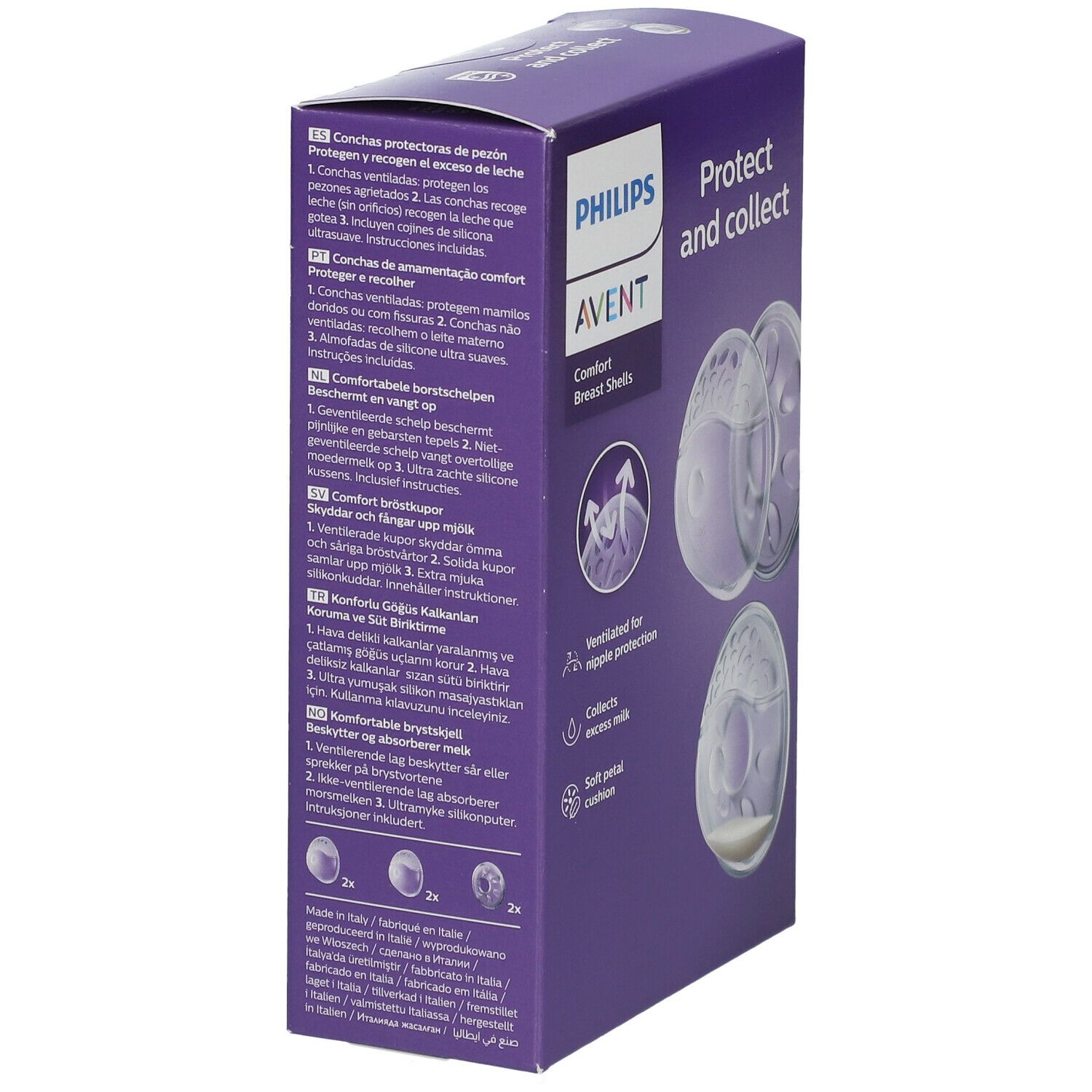  Philips AVENT Coquilles d'allaitement confort + Coussinets