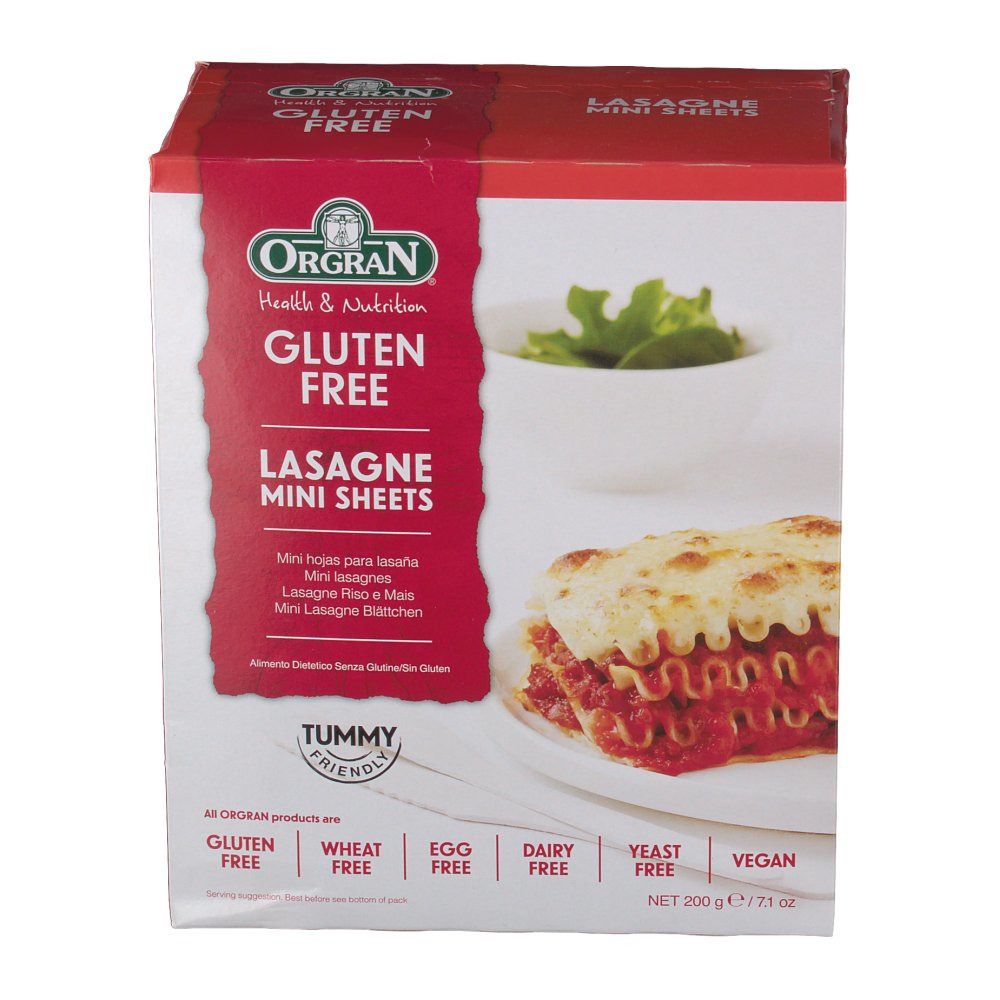 Orgran Lasagne feuilles mini sans Gluten
