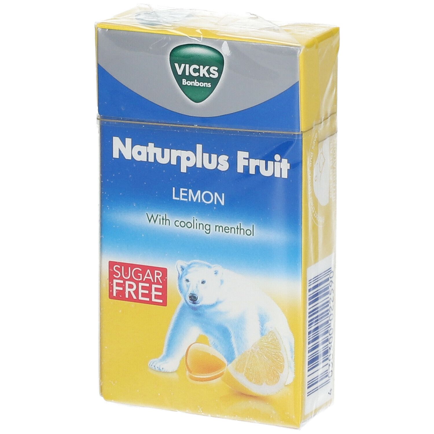 Vicks Naturplus Fruit Citron et Menthol naturel sans Sucre