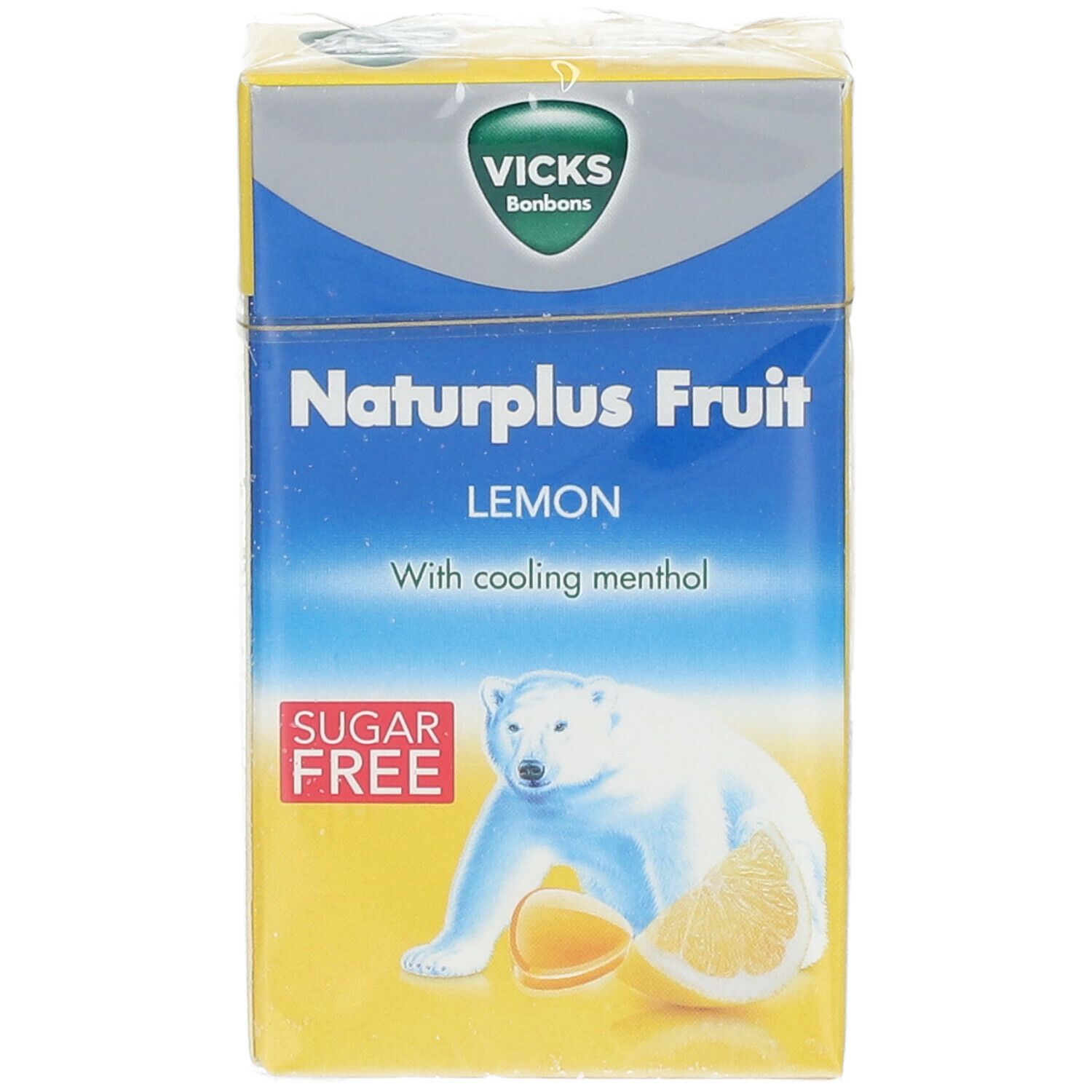 Vicks Naturplus Fruit Citron et Menthol naturel sans Sucre