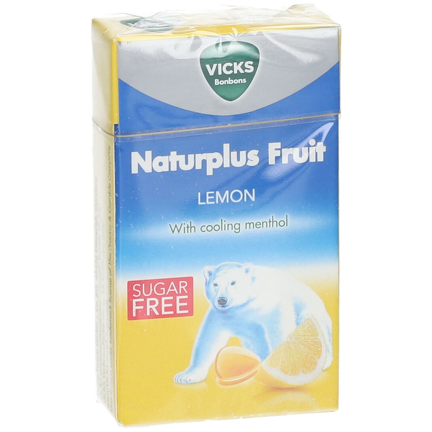 Vicks Naturplus Fruit Citron et Menthol naturel sans Sucre