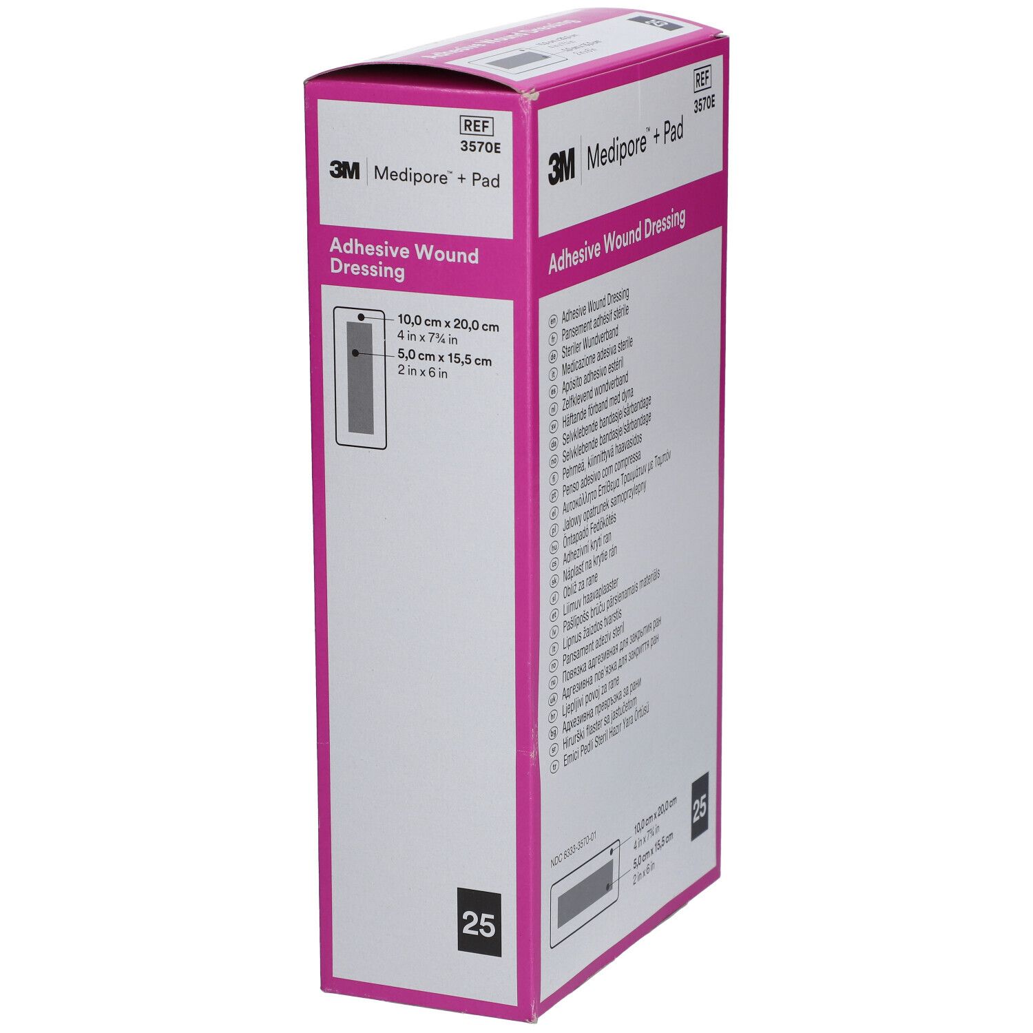 3M™ Medipore™ + Pad Pansement stérile avec tampon absorbant (10 x 20 cm) 3570E