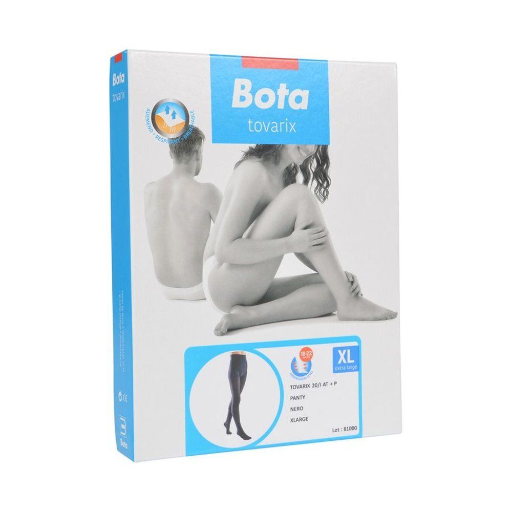 Boîte Bota Tovarix. Illustration d'une femme. Logo et nom du produit.