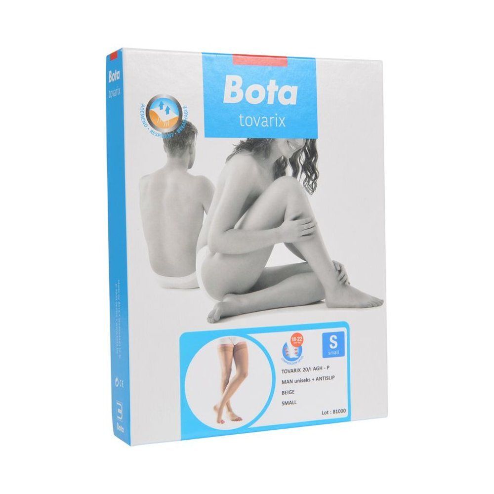 Emballage de Bota Tovarix 20/I Man AGH-P Beige S. Illustration d'une femme et d'un homme. Image du produit en bas.