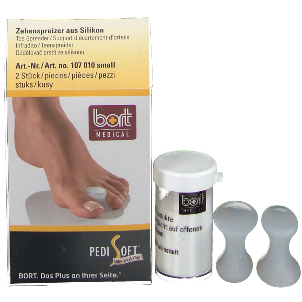 Bort PediSoft® Support d’écartement d’orteils Silicone Small