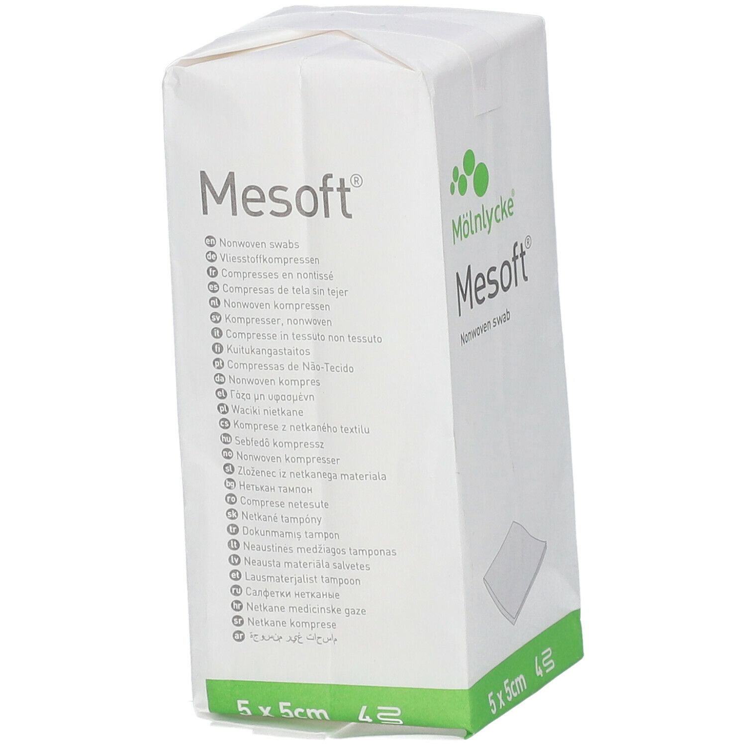 Mesoft S Compresse Non-Stériles 4 Couches 5x5cm