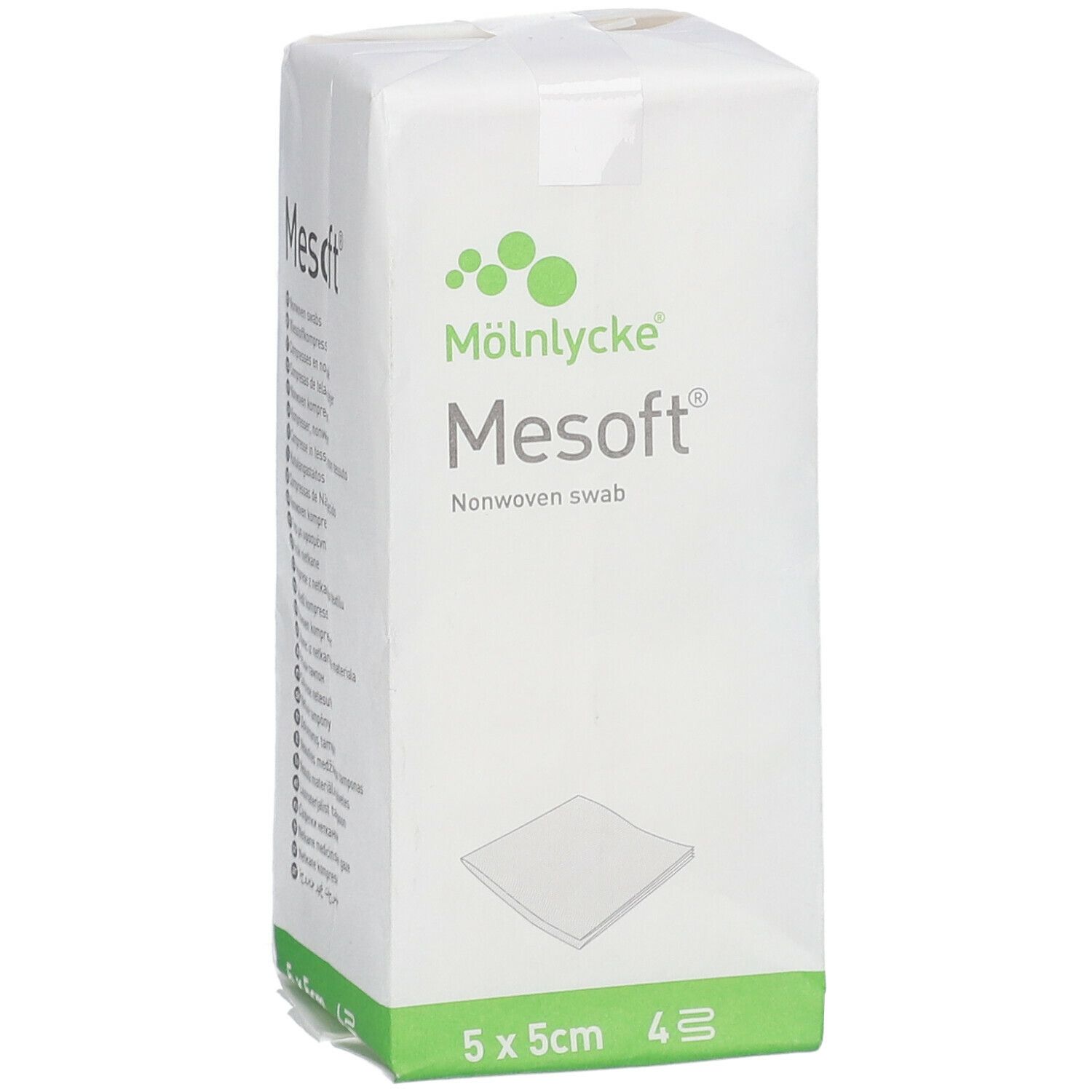 Mesoft S Compresse Non-Stériles 4 Couches 5x5cm