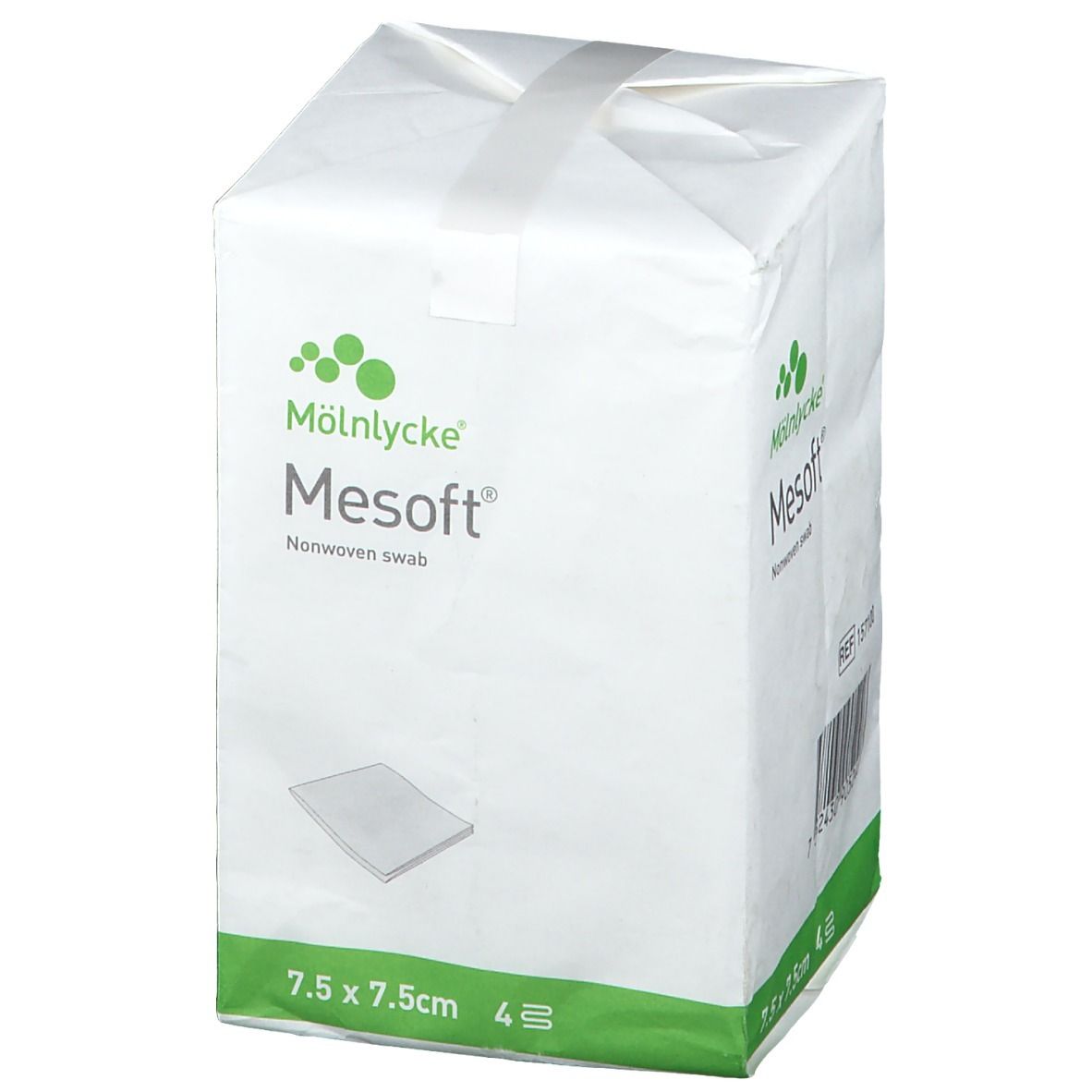 Mesoft S Compresse Non-Stérile Non-Tissé 4 Couches 7.5x7.5cm 157100