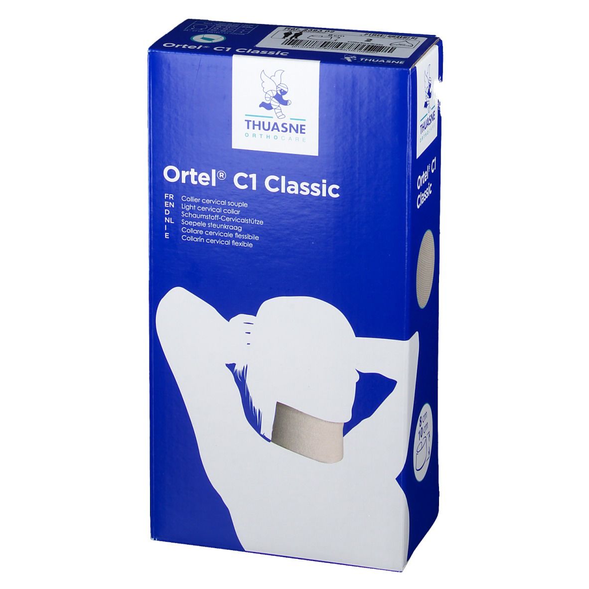 Thuasne Ortel C1 Classic Collier cervical Blanc 8 cm Taille 2