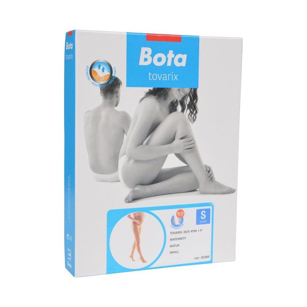 Boîte de Bota Tovarix 20/II Maternity ATM +P Natur Small. Image du produit et informations sur l'emballage.