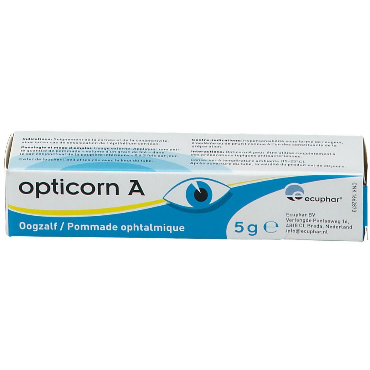 Opticorn A Pommade Ophtalmique 5 G Redcare Pharmacie