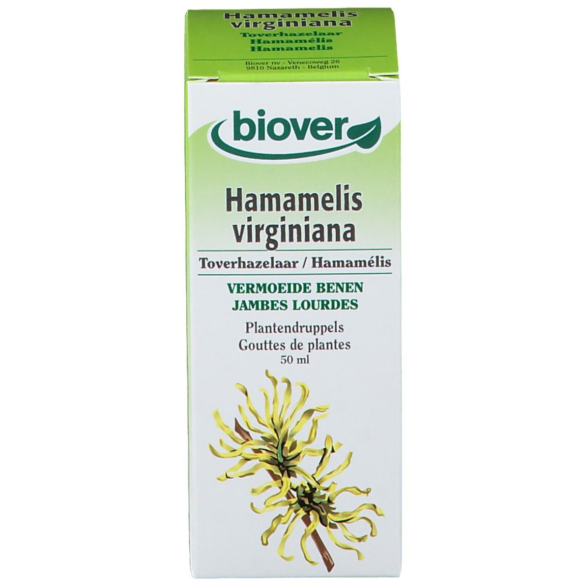 Biover Hamamélis (Hamamelis Virginiana) Teinture mère Bio