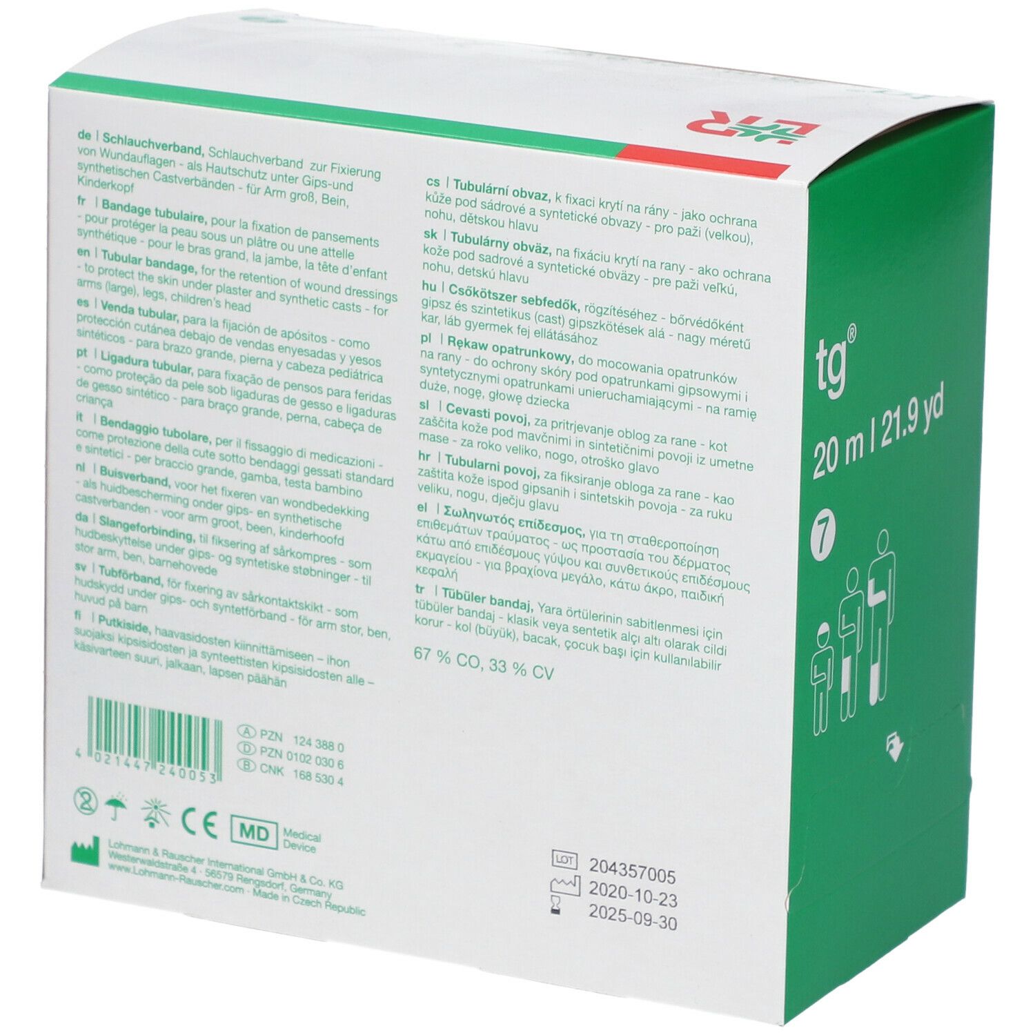 TG Bandage Tubulaire 7 cm x 20 m