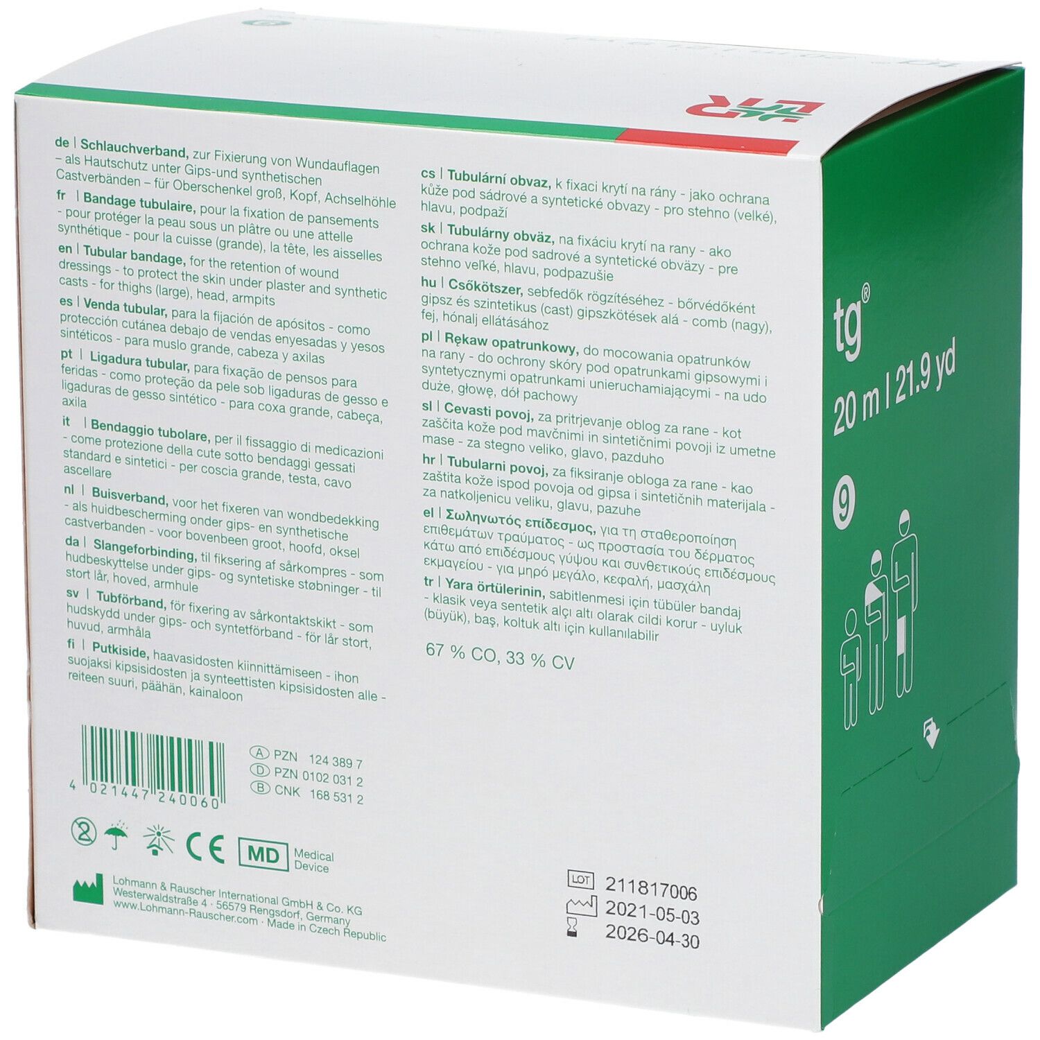 Tubegauz Tubulaire Pansement 20M T9