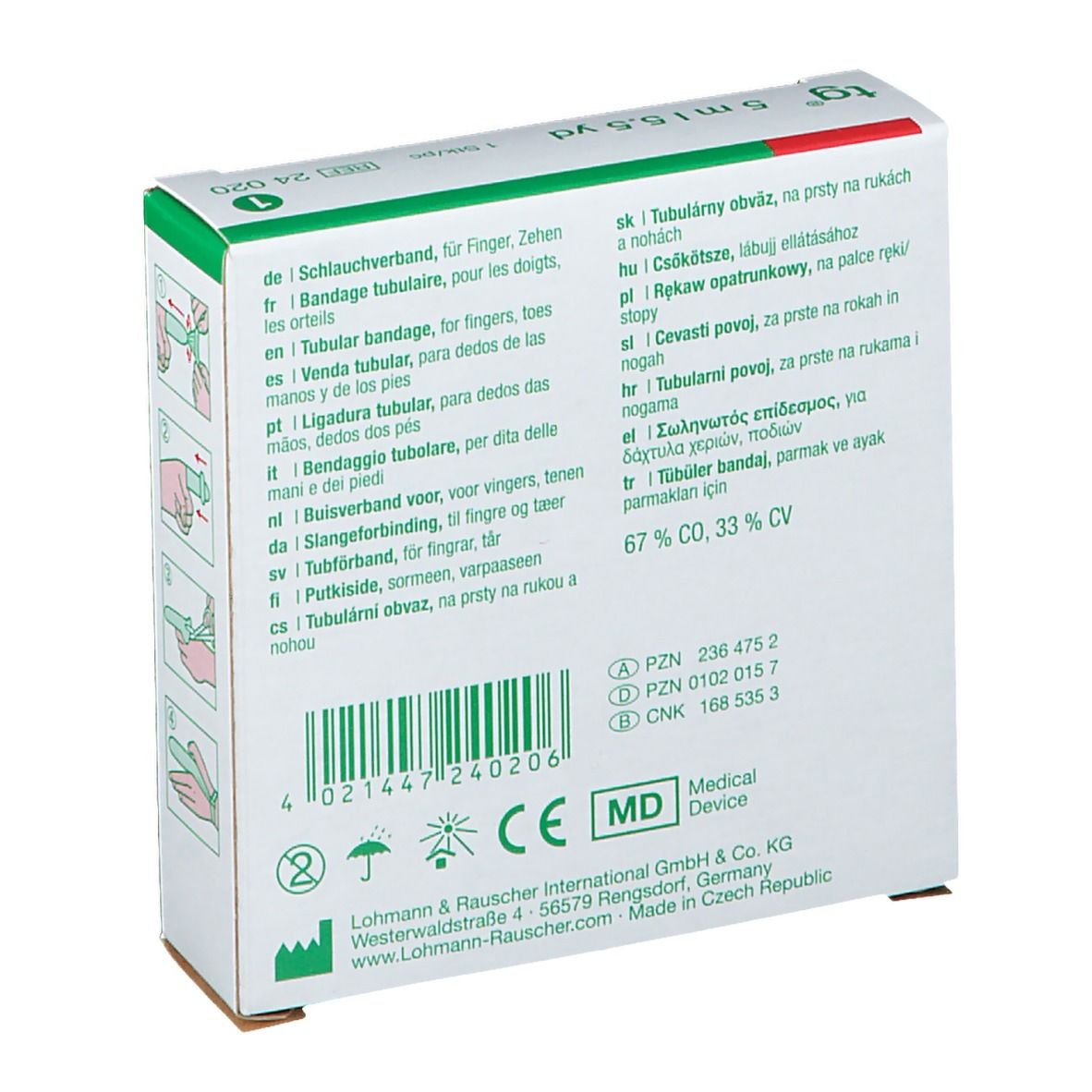 TG Bandage Tubulaire 1.4cm x 5m 24020