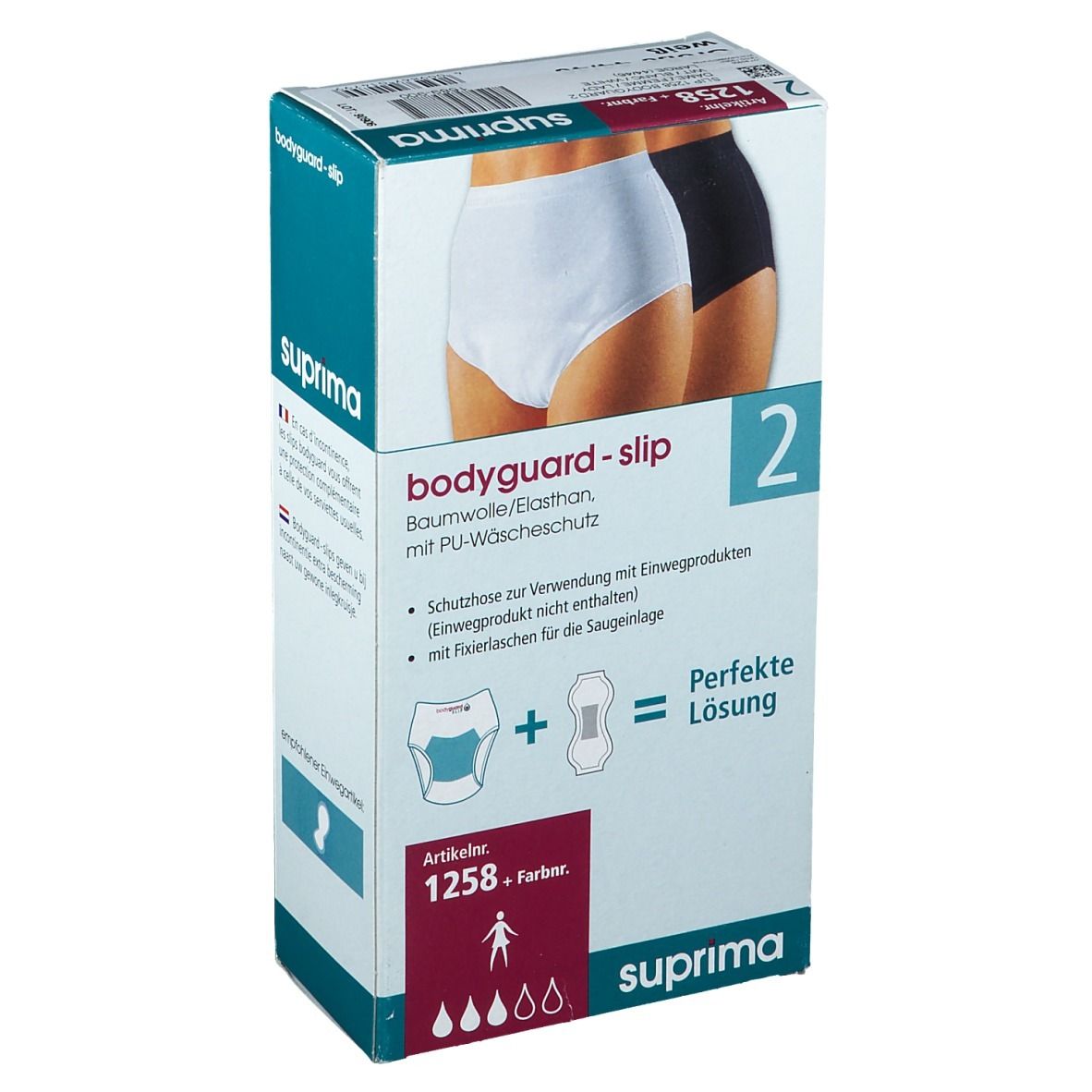 Bota Suprima 1258 Bodyguard Slip 2 Dame Blanc Large