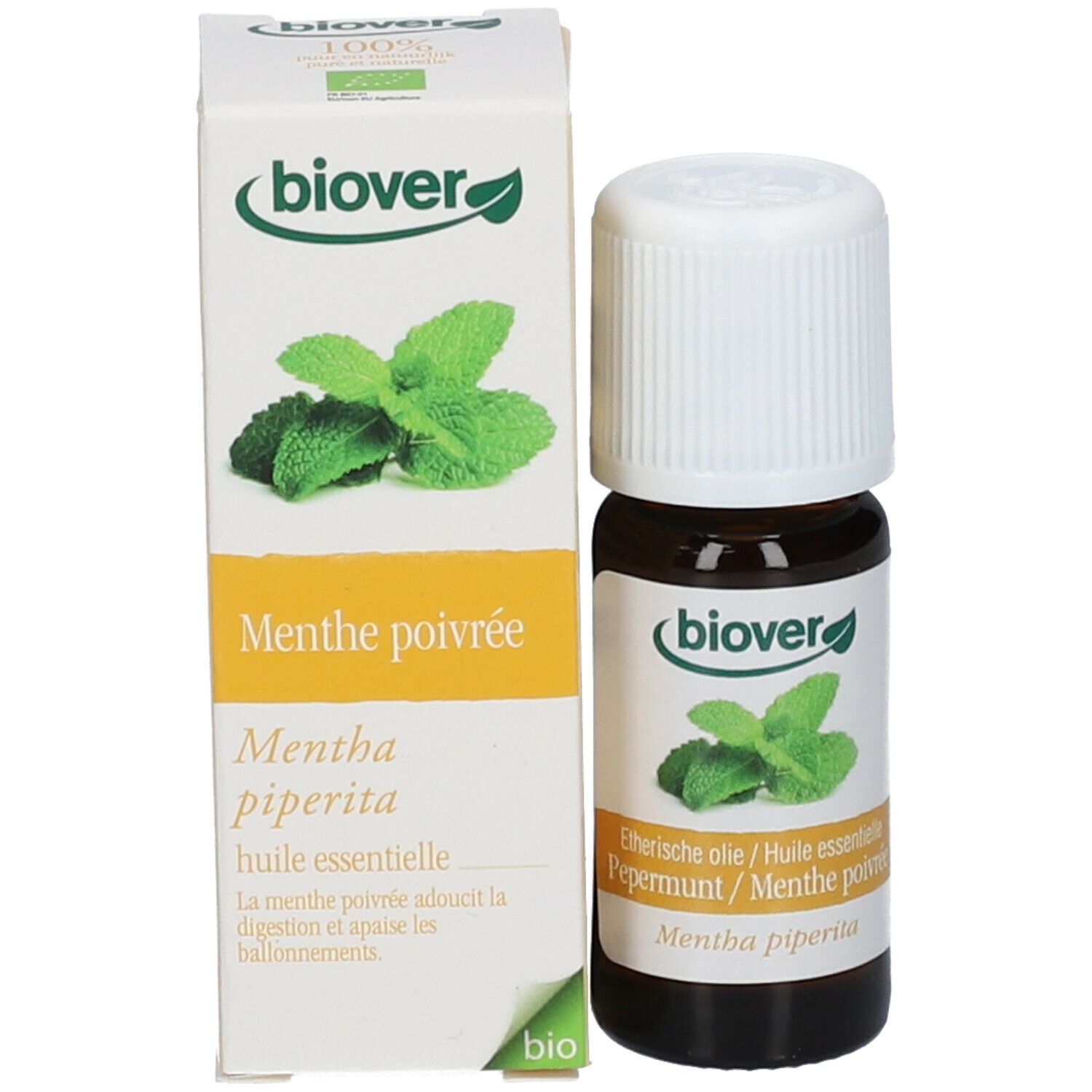 Biover Menthe poivrée Huile Essentielle