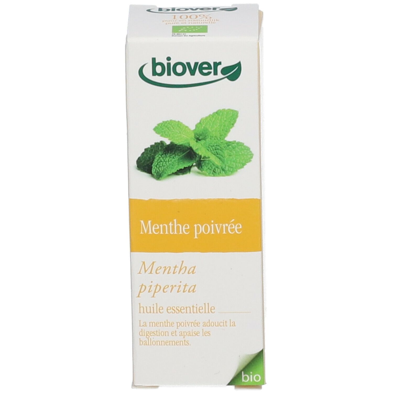 Biover Menthe poivrée Huile Essentielle