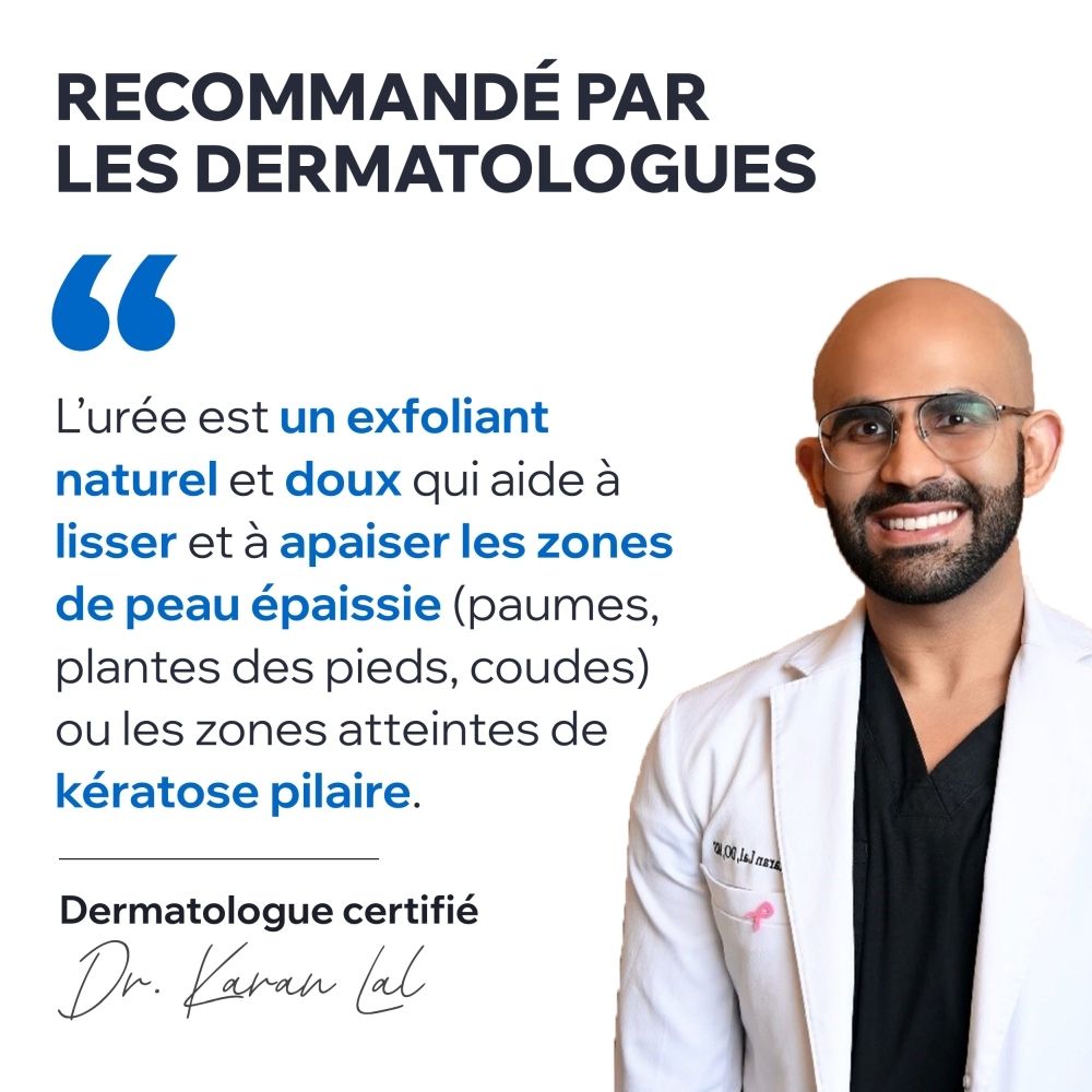 Tube Uriage Keratosane 30 Gel-Crème avec 30% d'Urée, avec une trace de crème.