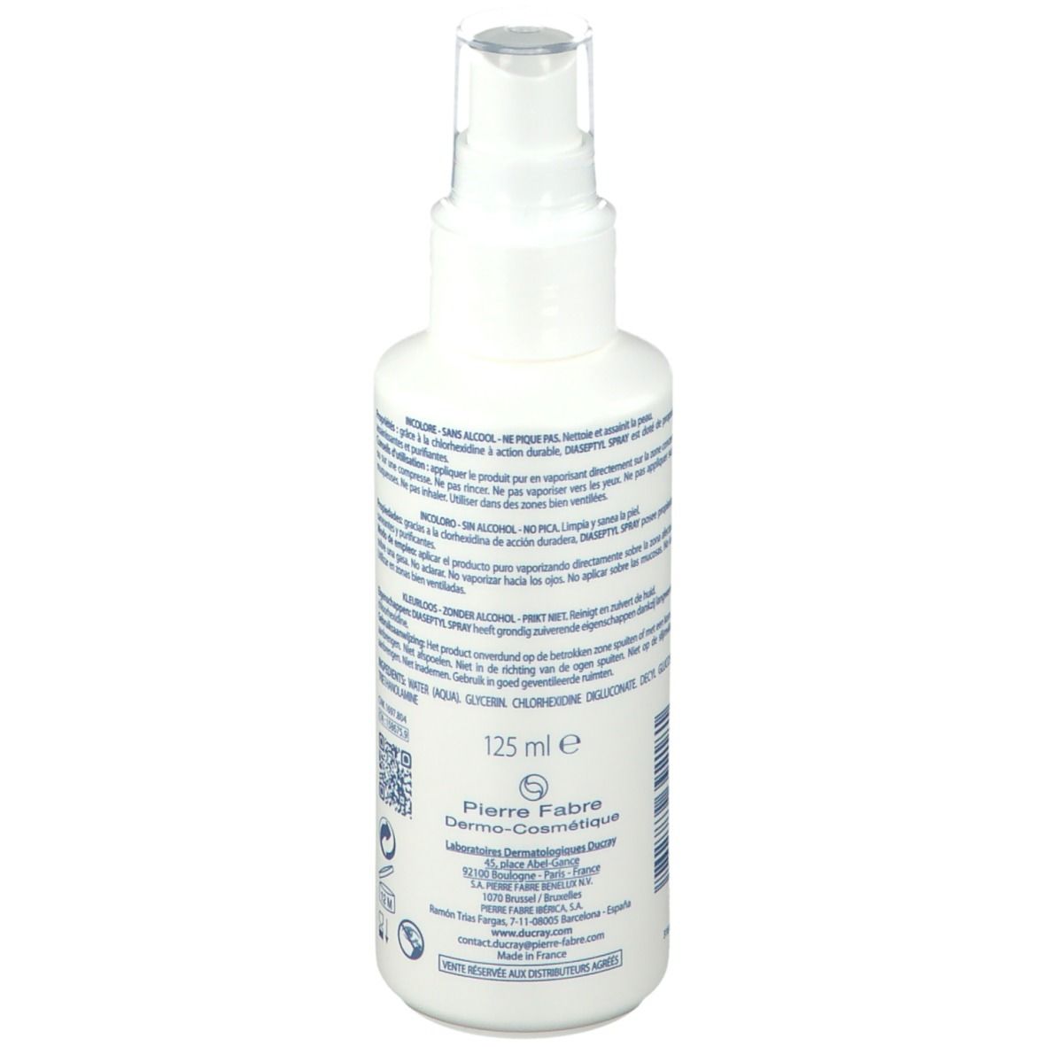 Ducray Diaseptyl Spray Désinfectant pour les plaies 125ml