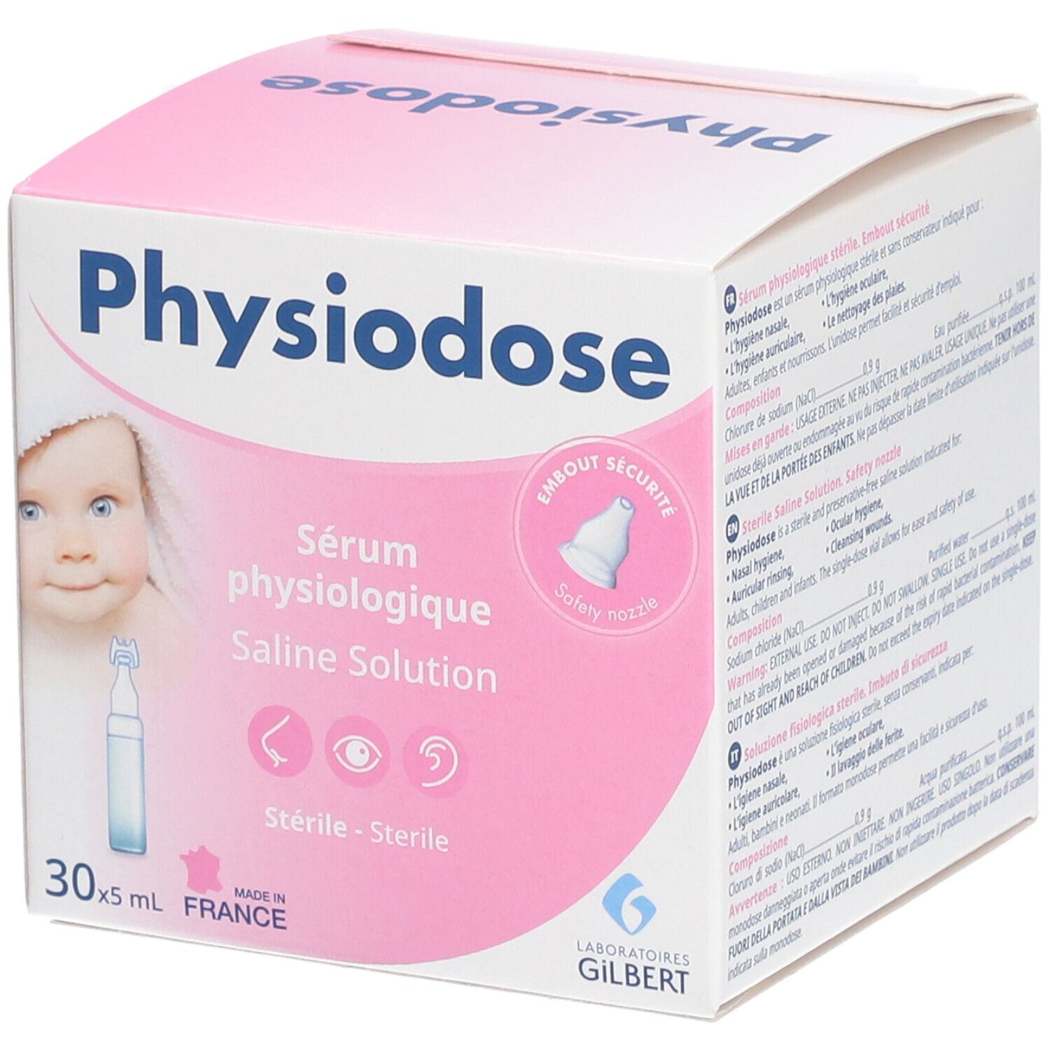 Physiodose Sérum physiologique Nez & Yeux 15x5 ml - Redcare Pharmacie