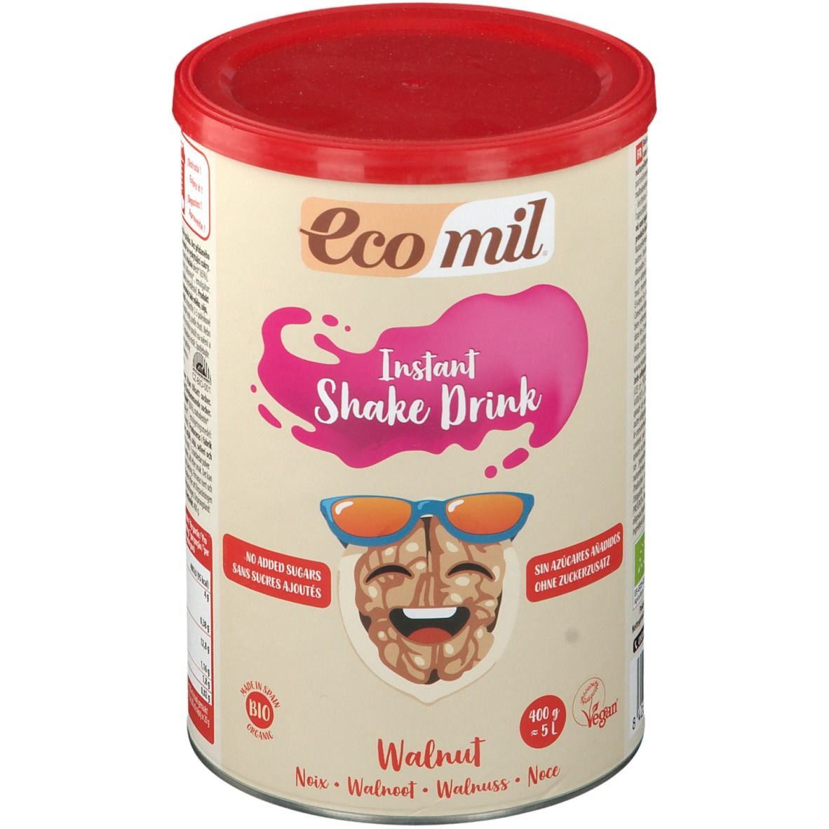 Ecomil Boisson aux noix sans sucres ajoutés Instant Bio