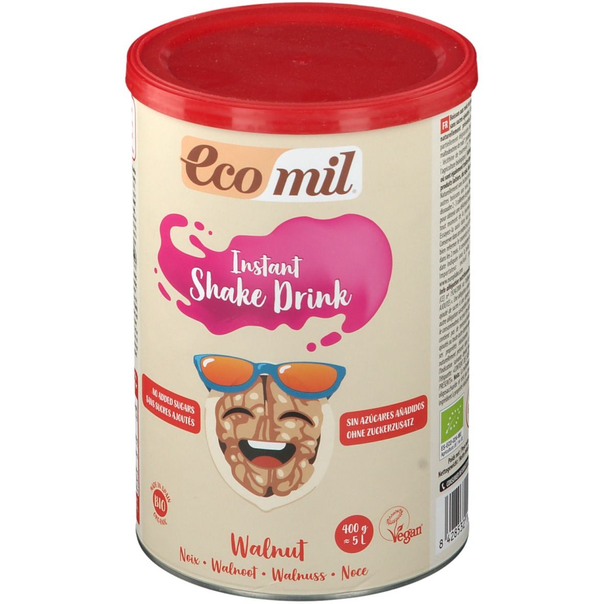 Ecomil Boisson aux noix sans sucres ajoutés Instant Bio