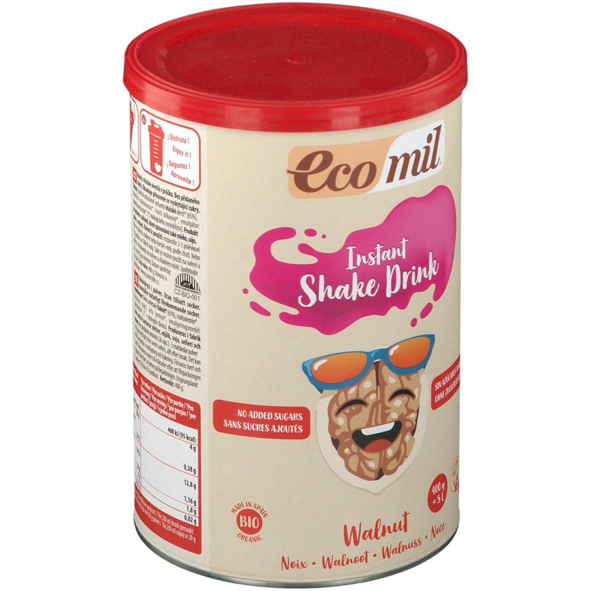 Ecomil Boisson aux noix sans sucres ajoutés Instant Bio