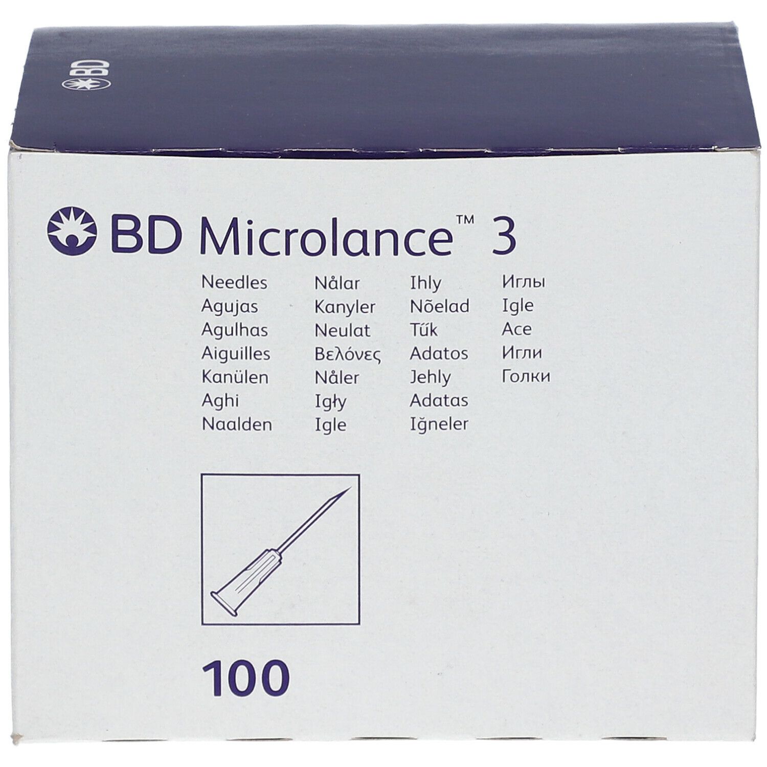 BD Microlance™3 Aiguilles 24G  1 (0,55 x 25 mm) Violet