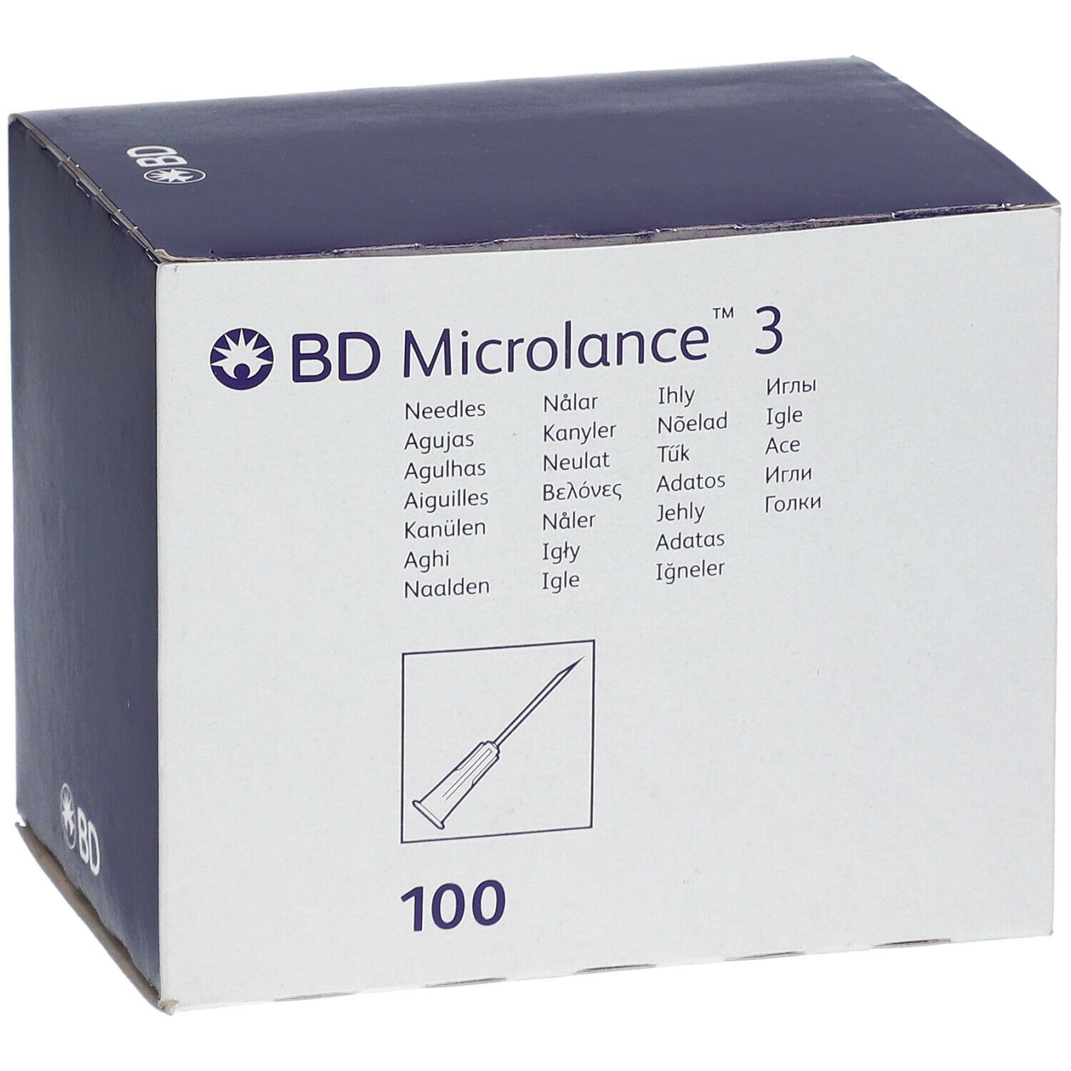 BD Microlance™3 Aiguilles 24G  1 (0,55 x 25 mm) Violet