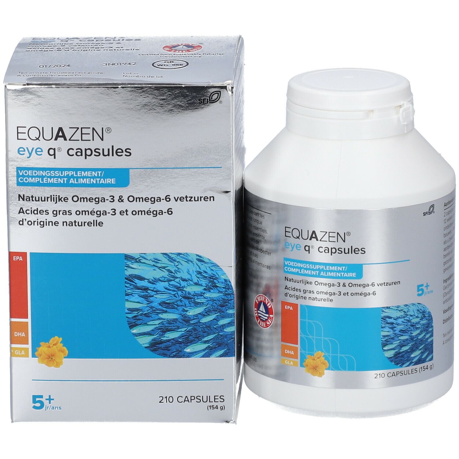 Springfield Eye Q Omega 3/6 Epa 500 mg Softgels