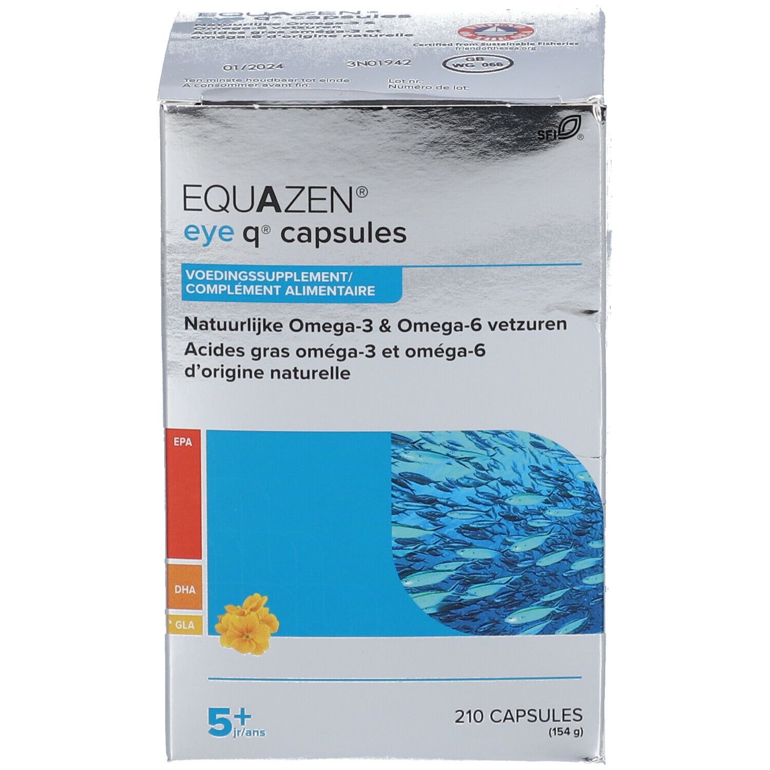 Springfield Eye Q Omega 3/6 Epa 500 mg Softgels