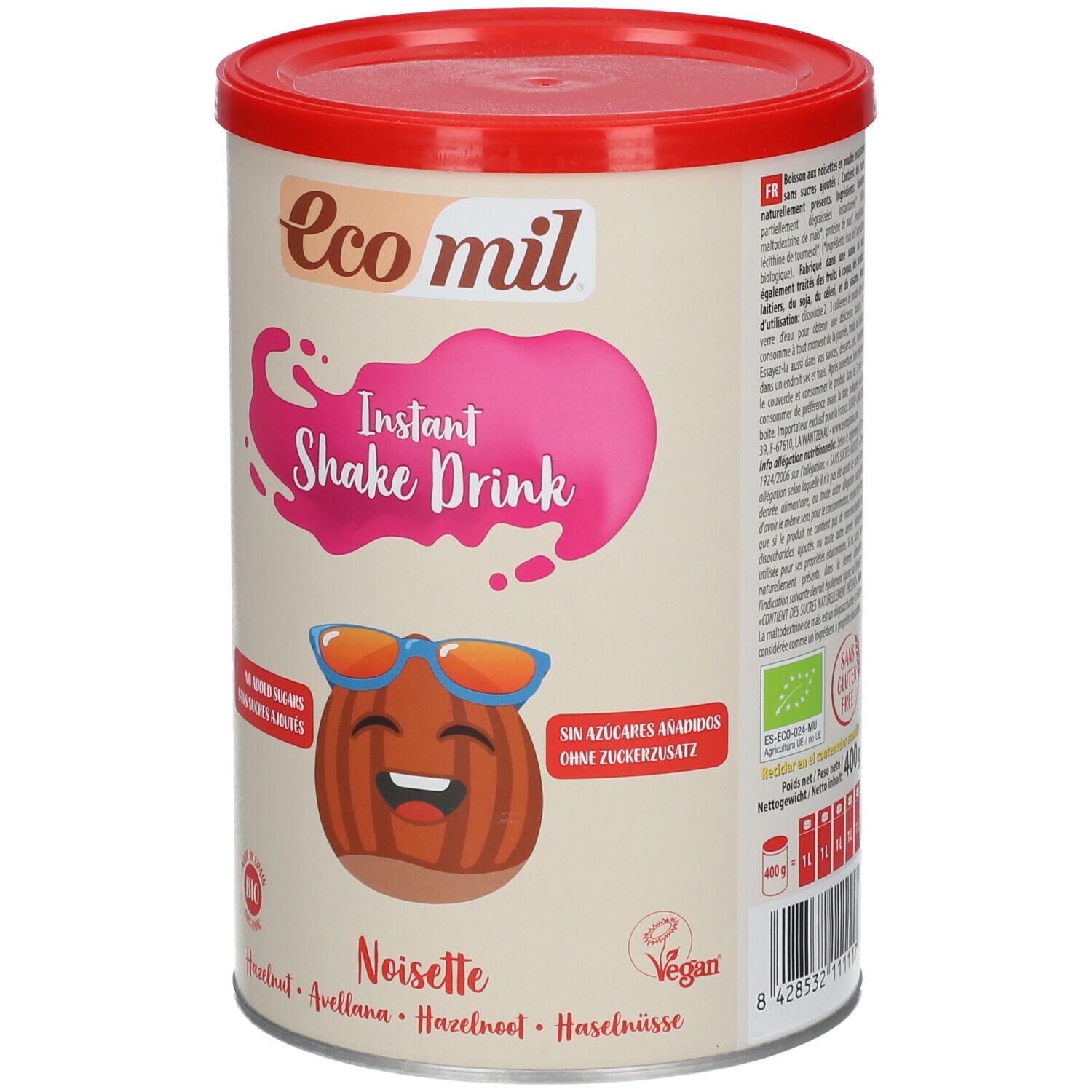 EcoMil® Boisson Aux Noisettes Instant Bio