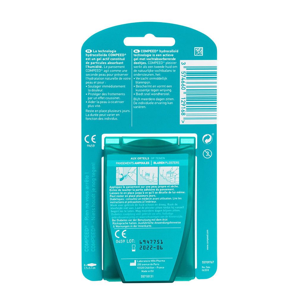 Compeed® - Pansements Ampoules aux Orteils x8