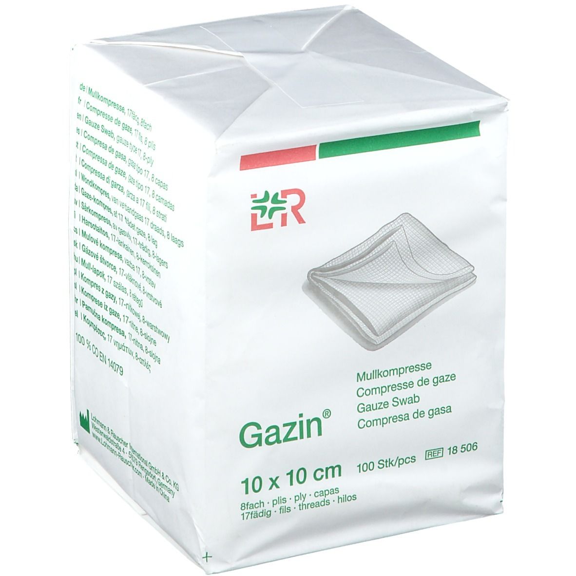 Gazin - Compresse de Gaze Stérile 17 fils - Lohmann & Rauscher