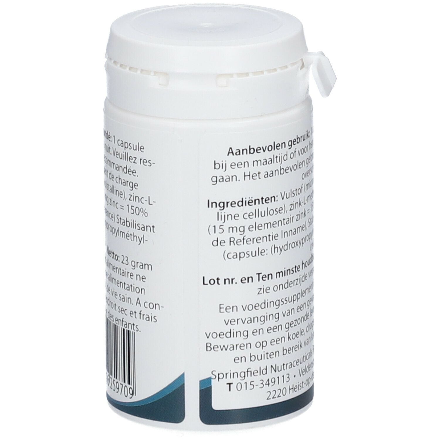 Springfield L-Optizinc zinc L-méthionine