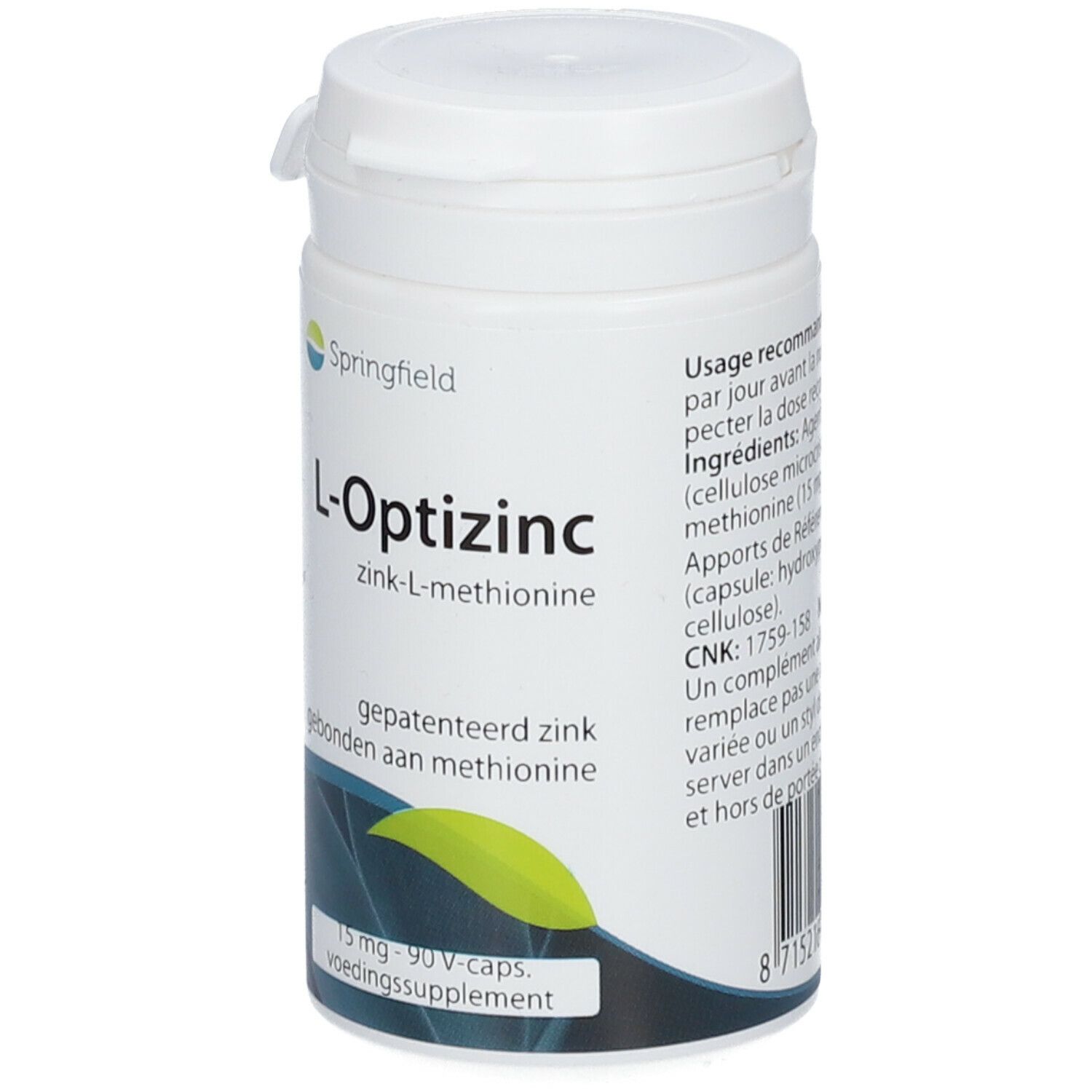 Springfield L-Optizinc zinc L-méthionine