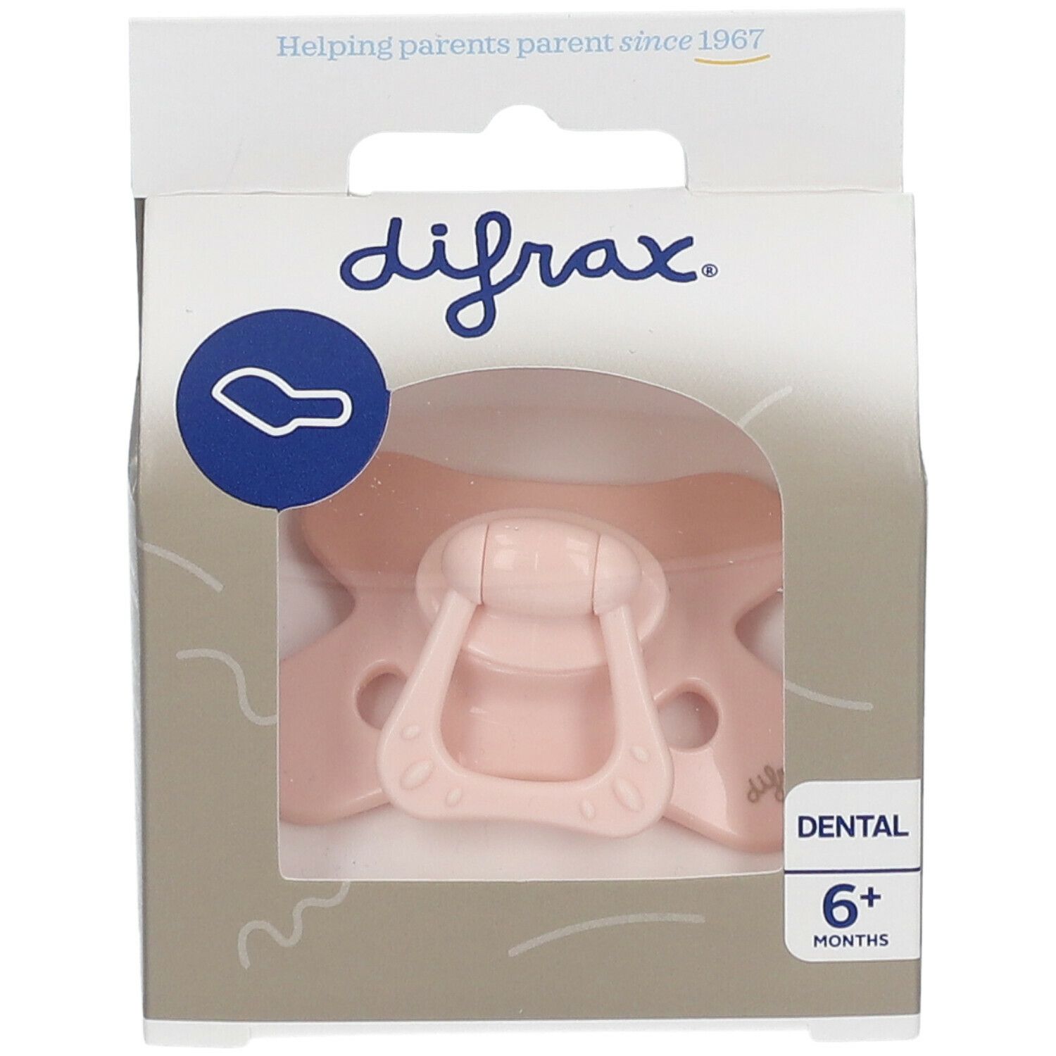 Difrax® Sucette dental 6+ mois (Couleur non sélectionnable)