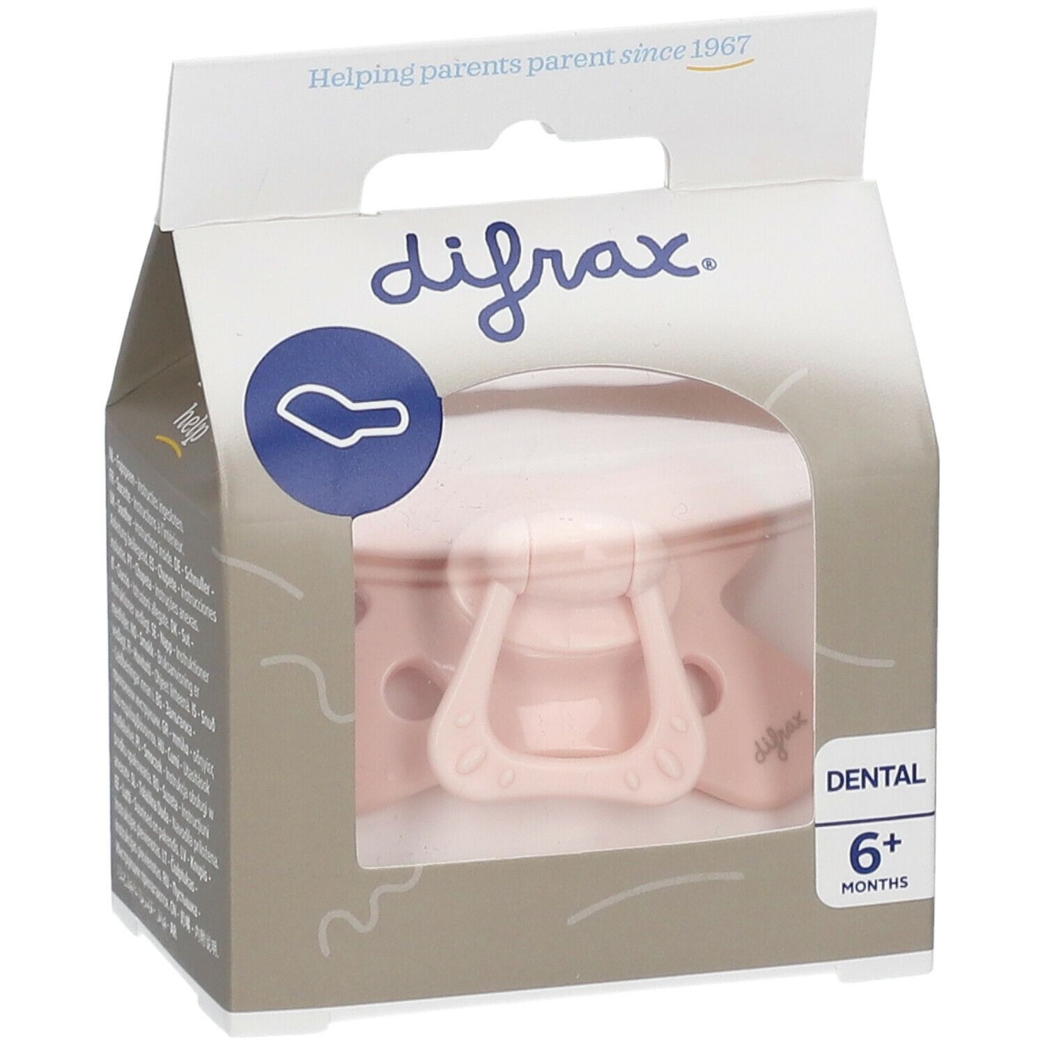 Difrax® Sucette dental 6+ mois (Couleur non sélectionnable)