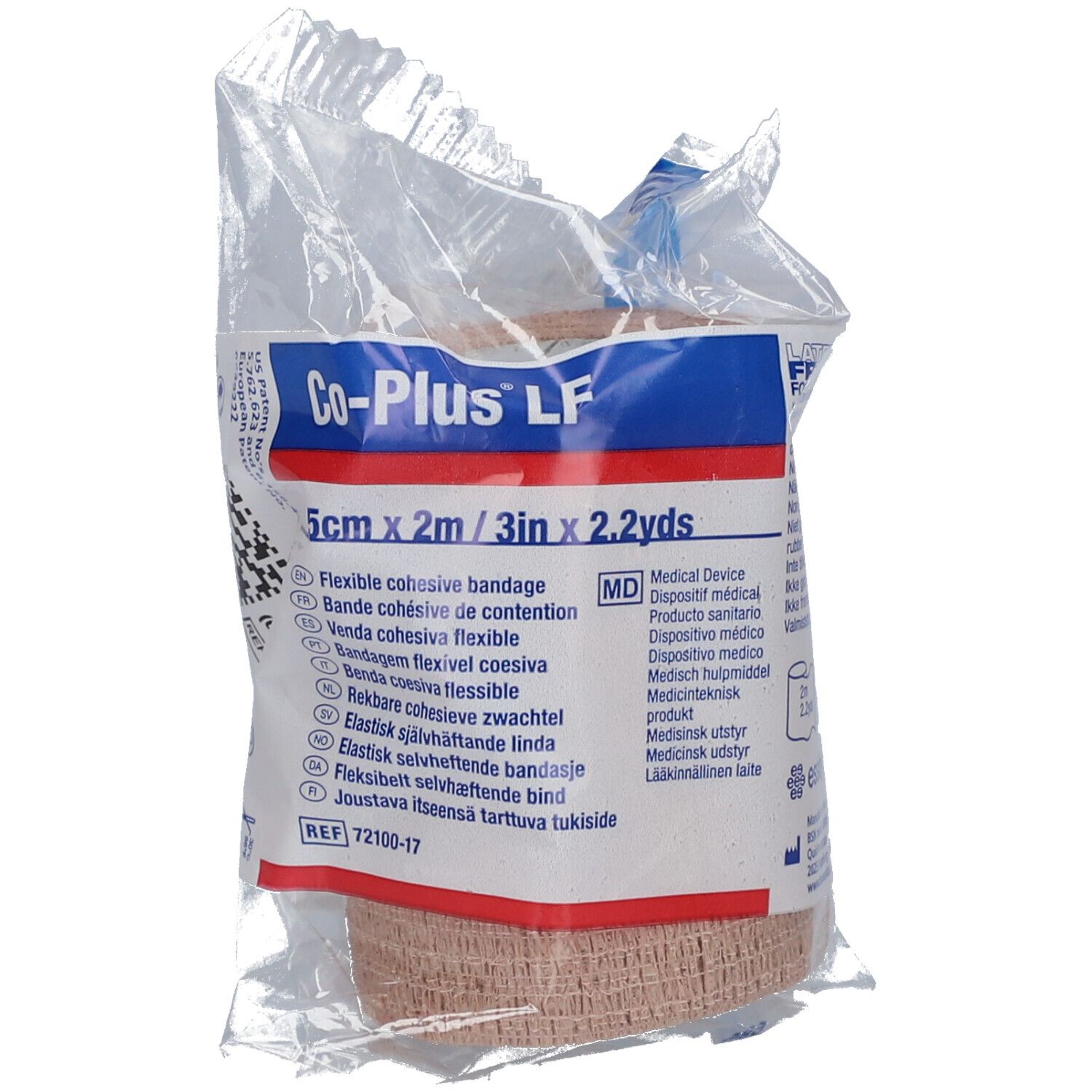 Co Plus Compression Co-Plus LF Bande cohésive de contention Skin 7.5 cm x 4.5 m 1 pc(s ...