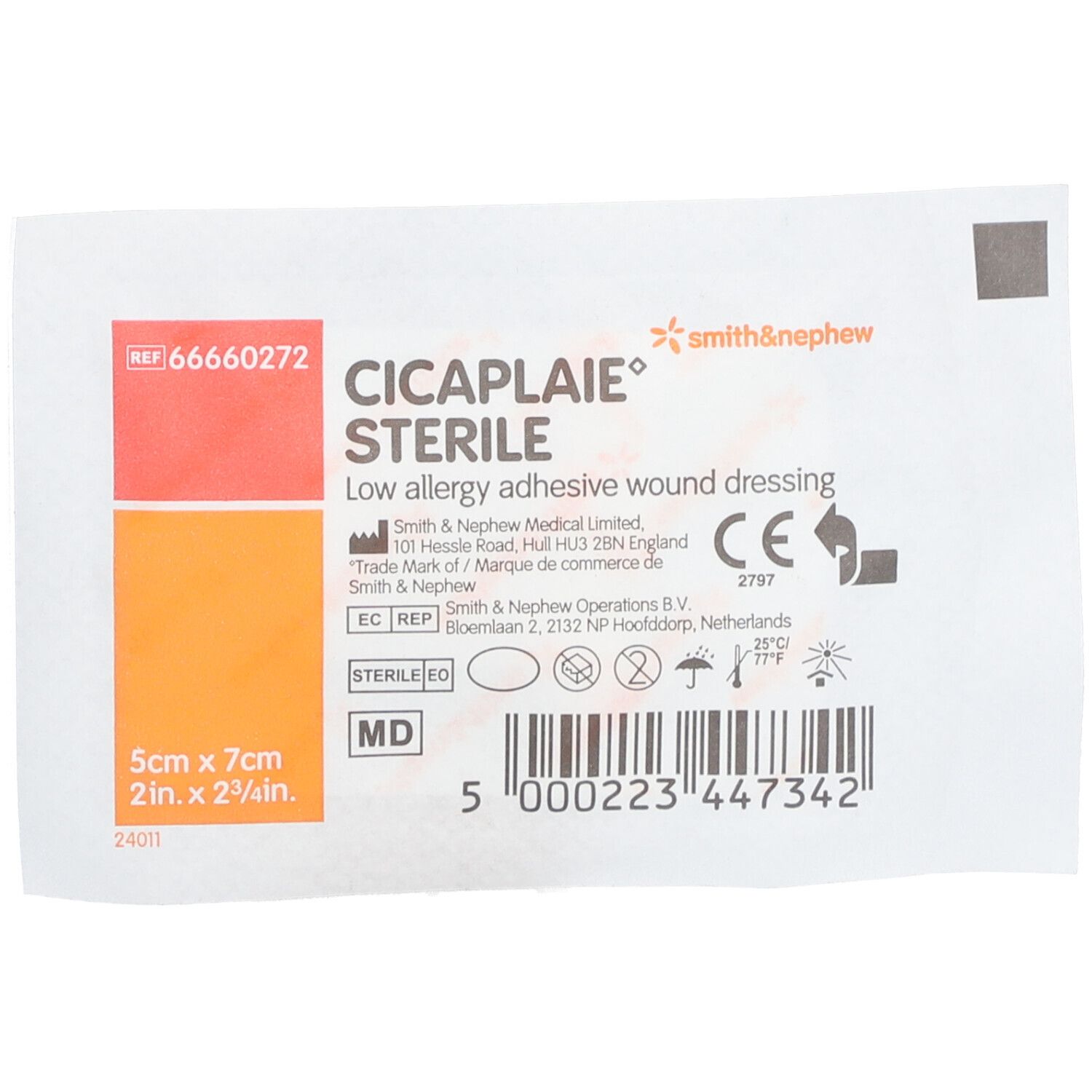 Cicaplaie Bande Stérile 5cm x 7cm 66660272